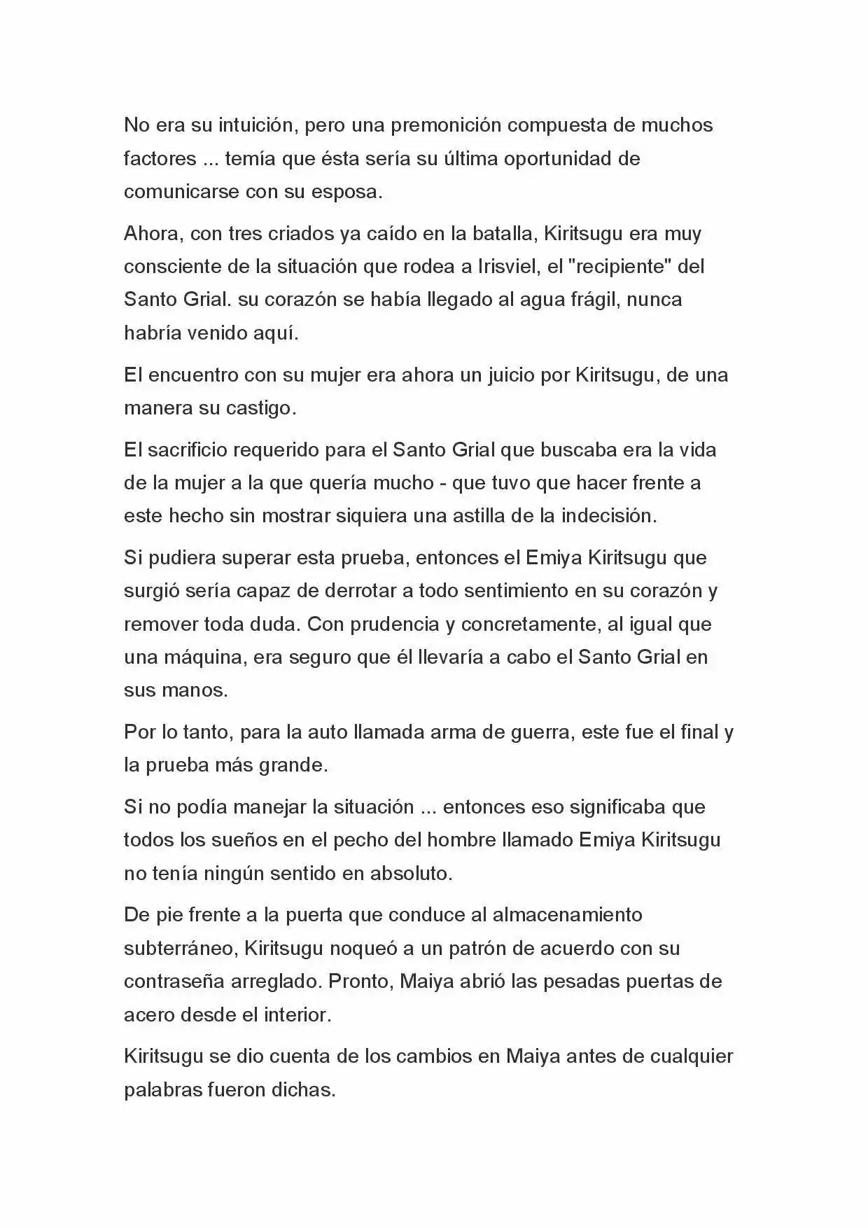 Fate Zero Novela capítulo 65, página 2