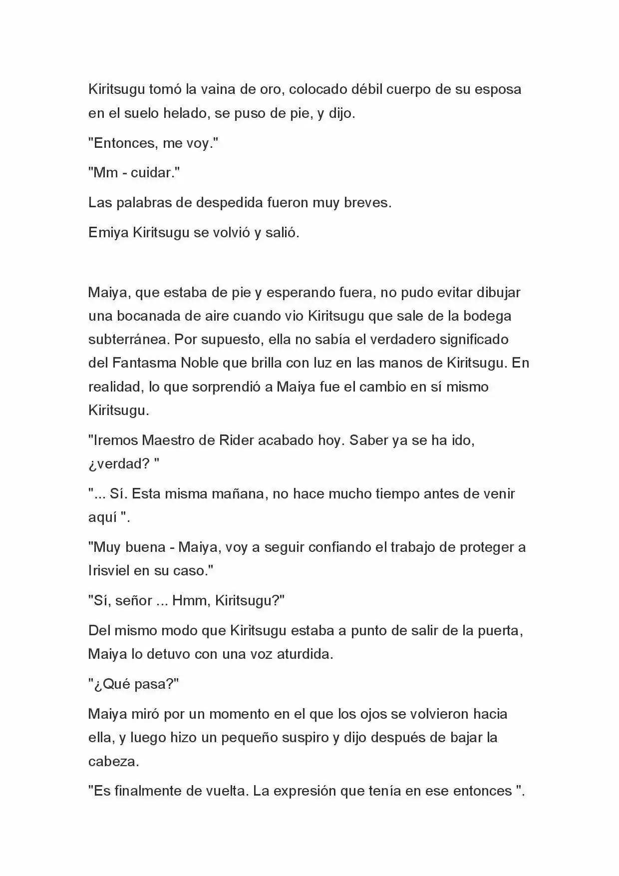Fate Zero Novela capítulo 65, página 8