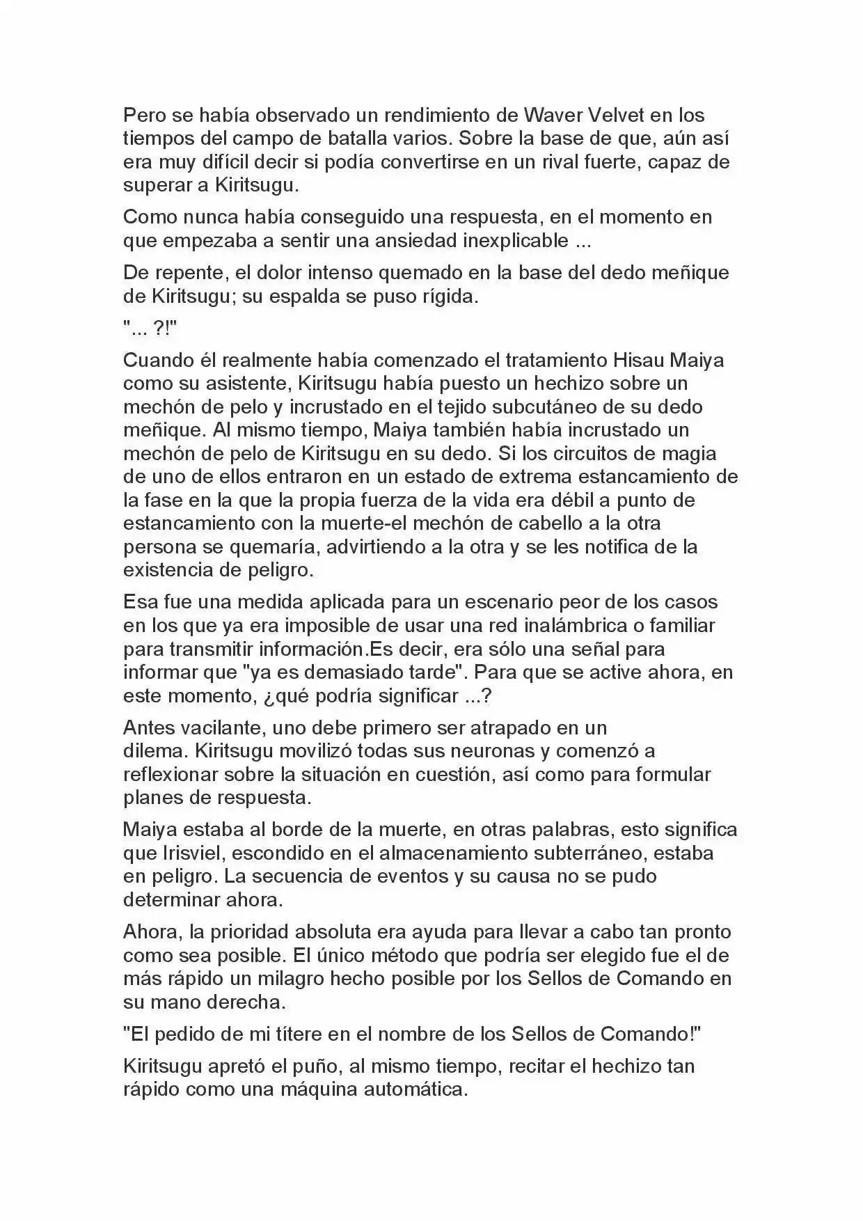 Fate Zero Novela capítulo 68, página 7