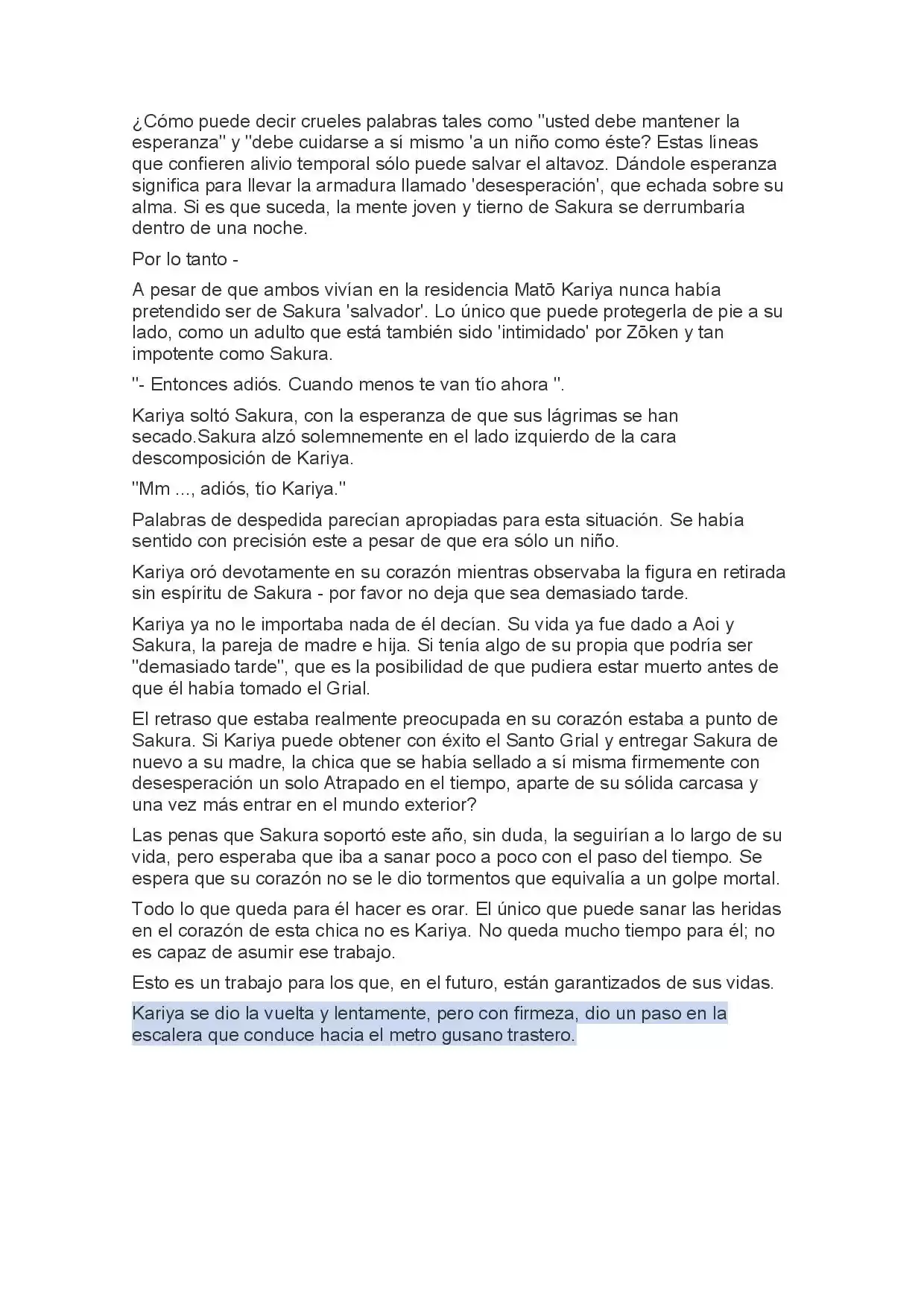 Fate Zero Novela capítulo 7, página 5