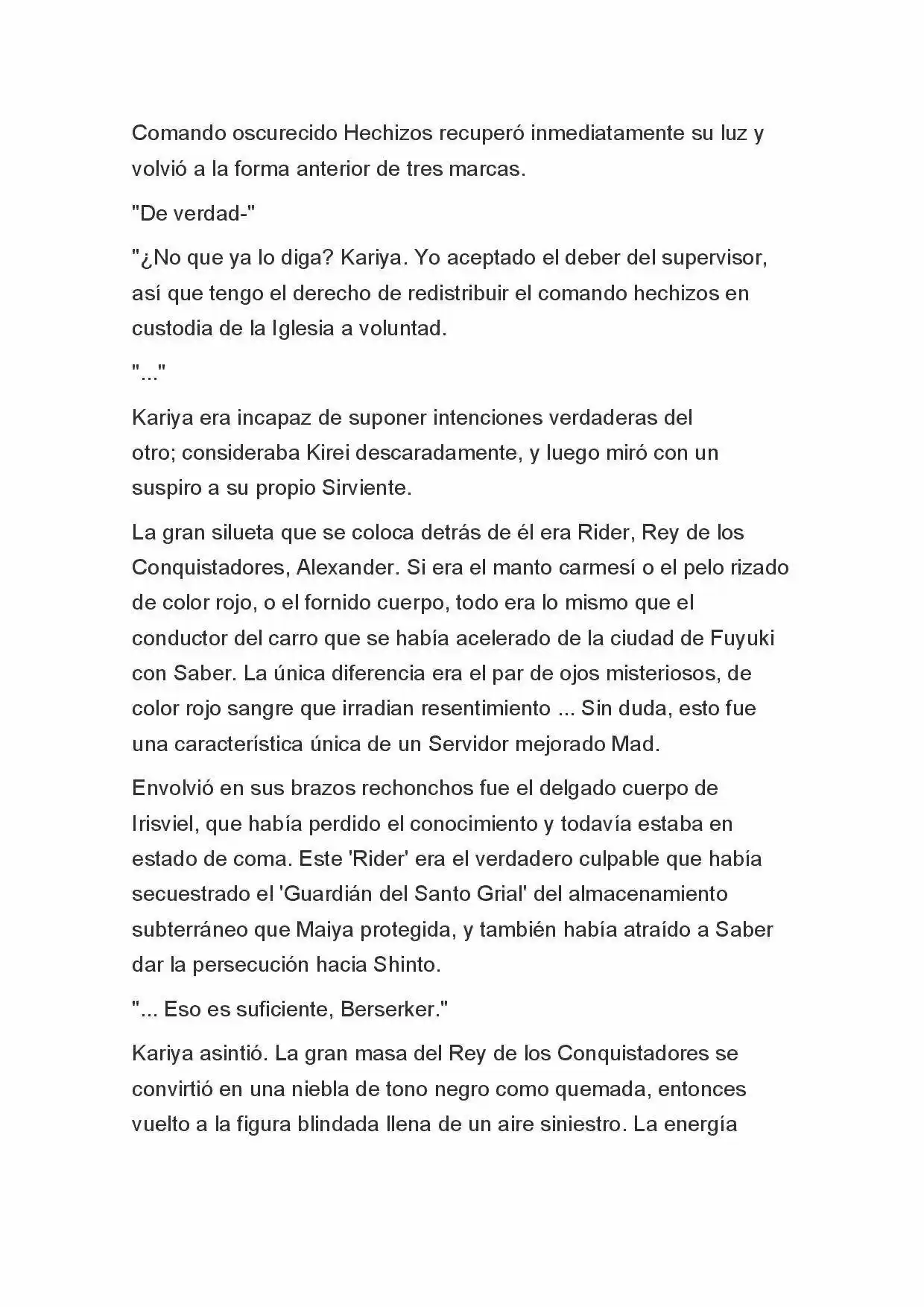 Fate Zero Novela capítulo 70, página 2