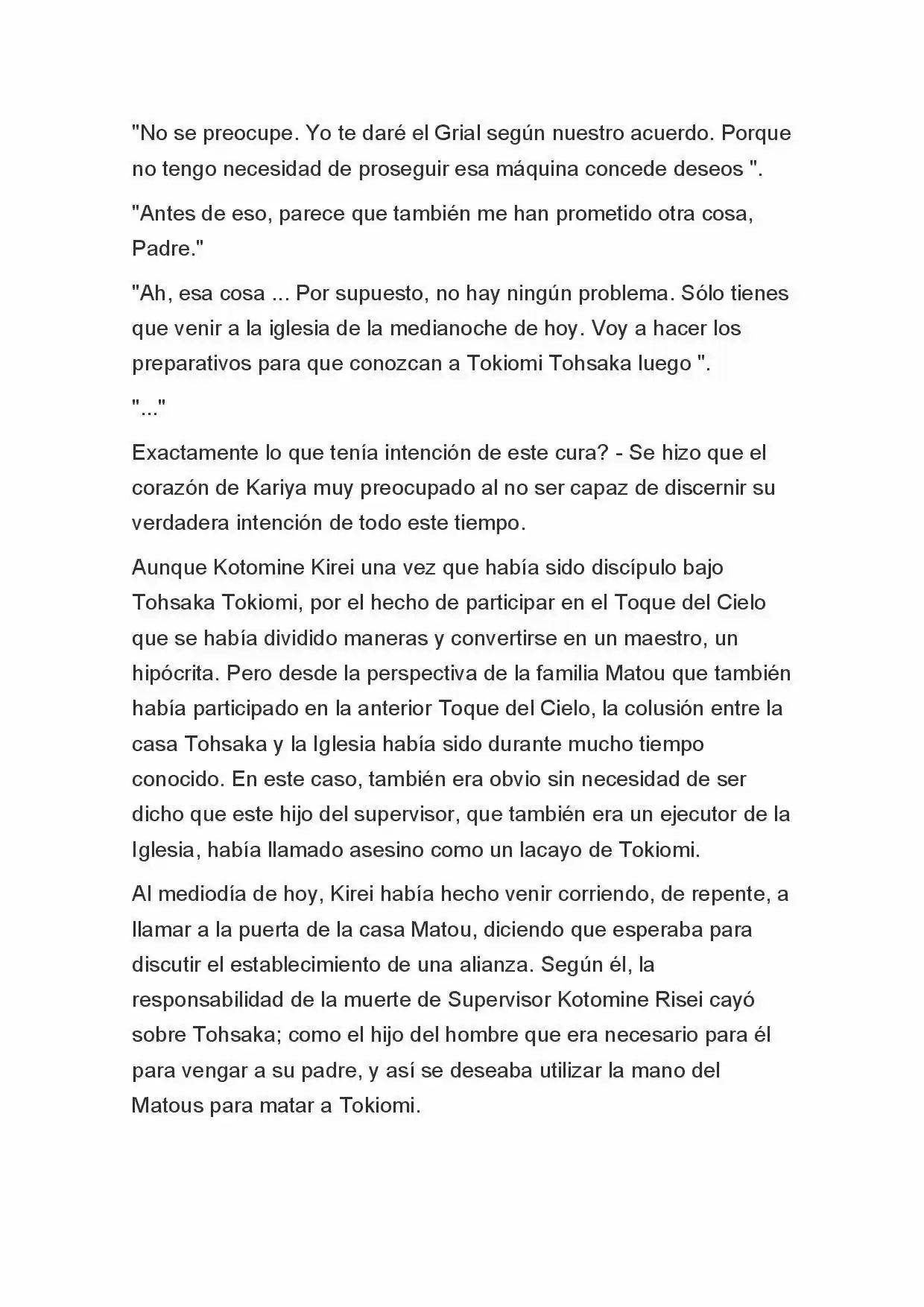 Fate Zero Novela capítulo 70, página 5