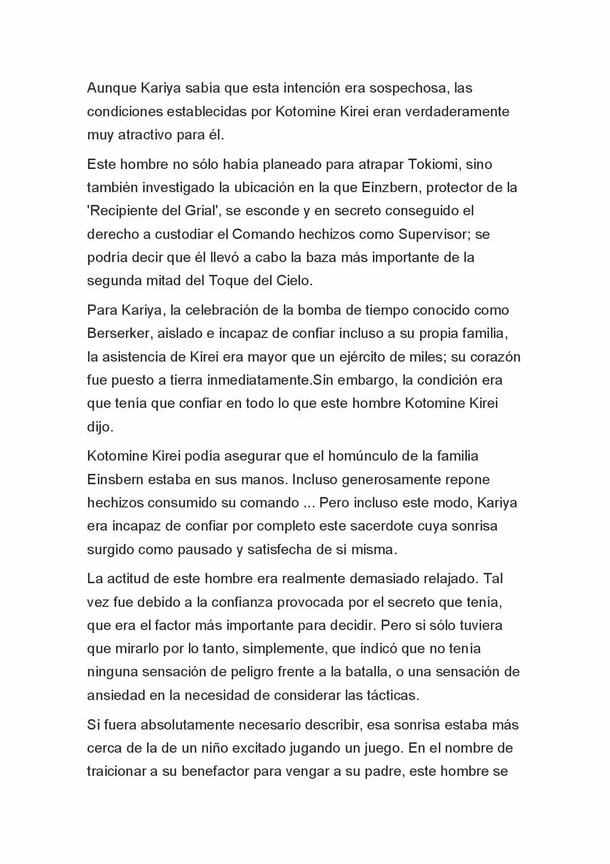 Fate Zero Novela capítulo 70, página 6
