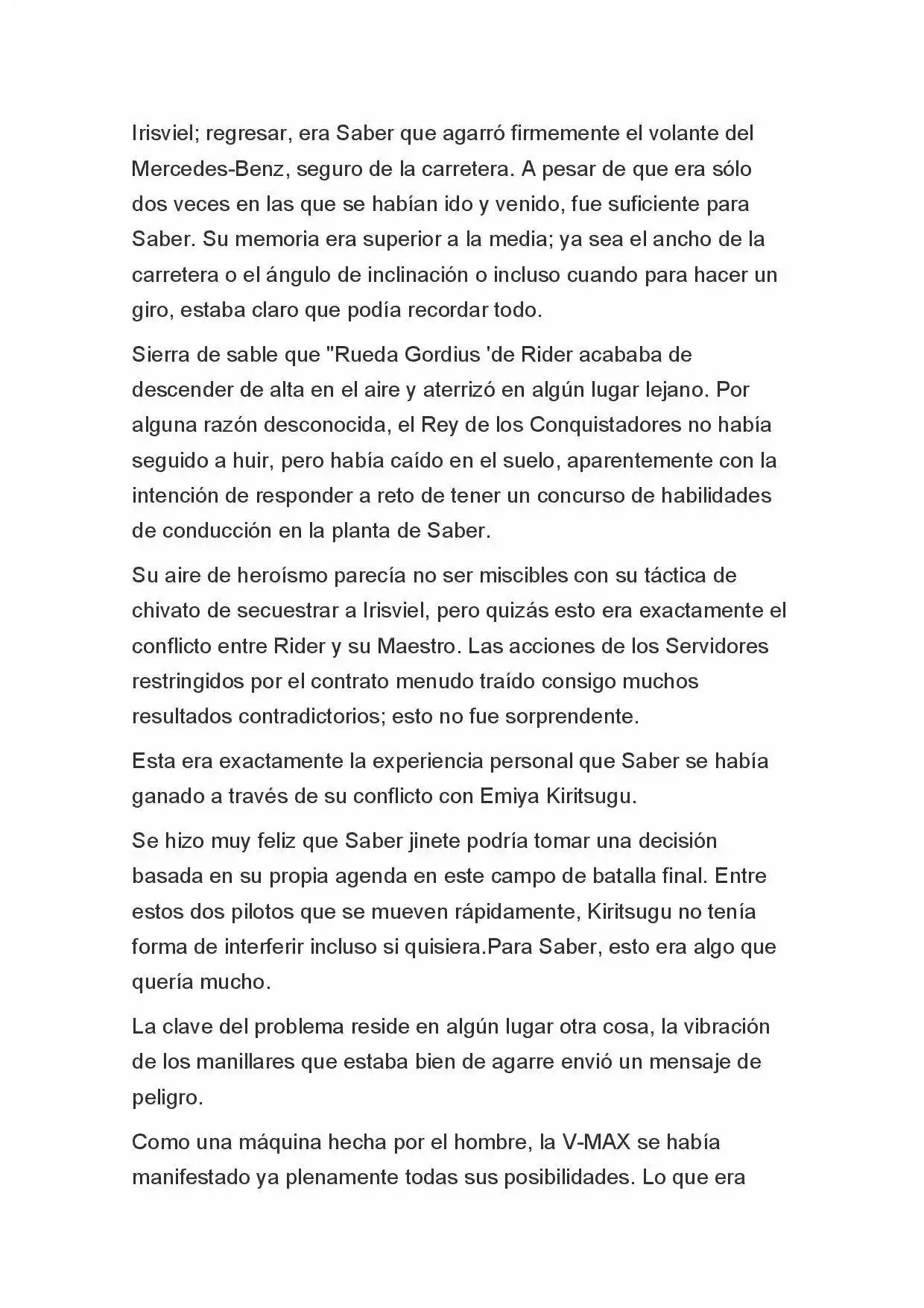 Fate Zero Novela capítulo 70, página 9