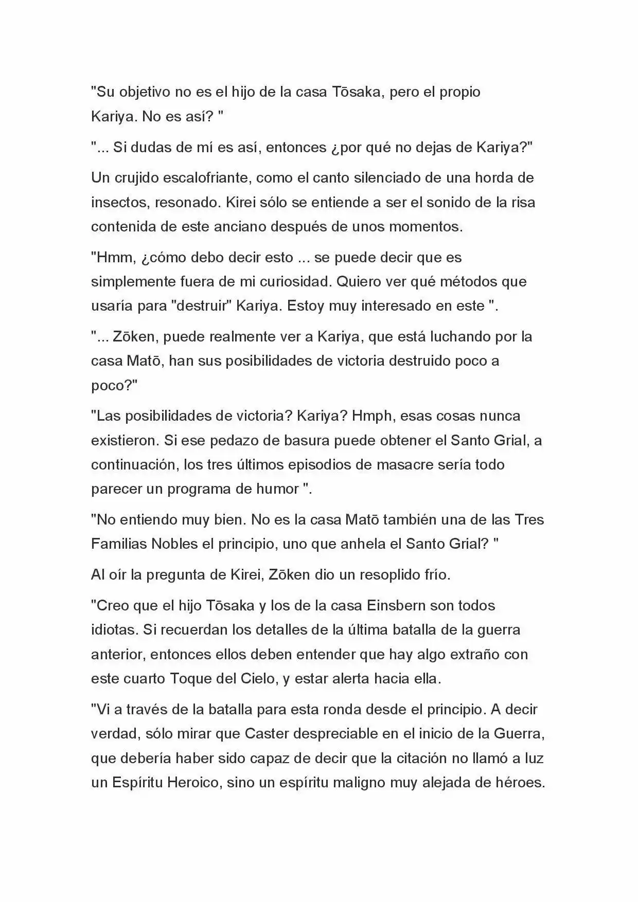 Fate Zero Novela capítulo 71, página 3