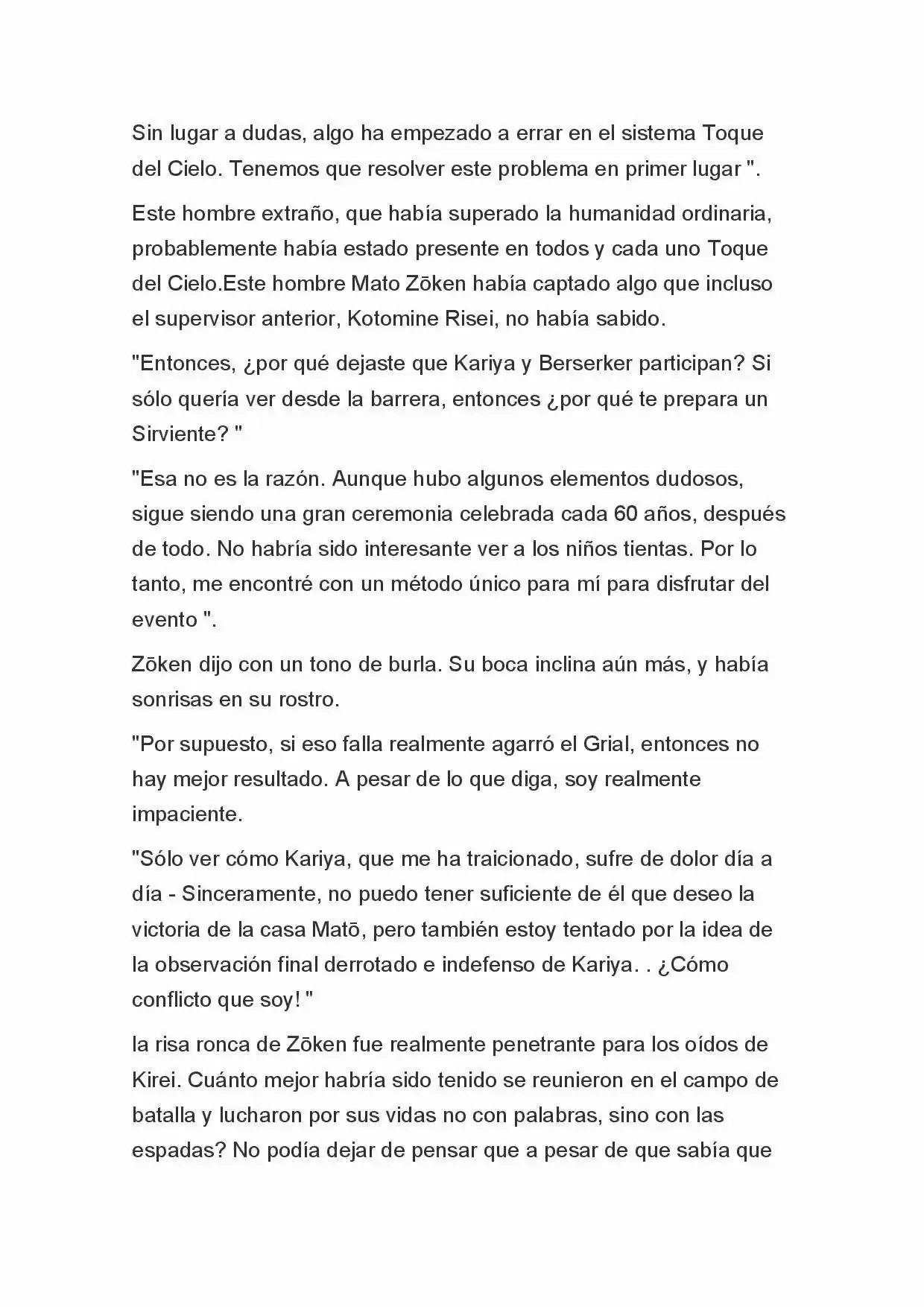Fate Zero Novela capítulo 71, página 4