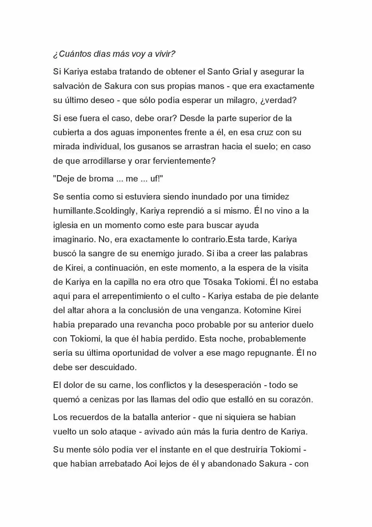 Fate Zero Novela capítulo 72, página 2