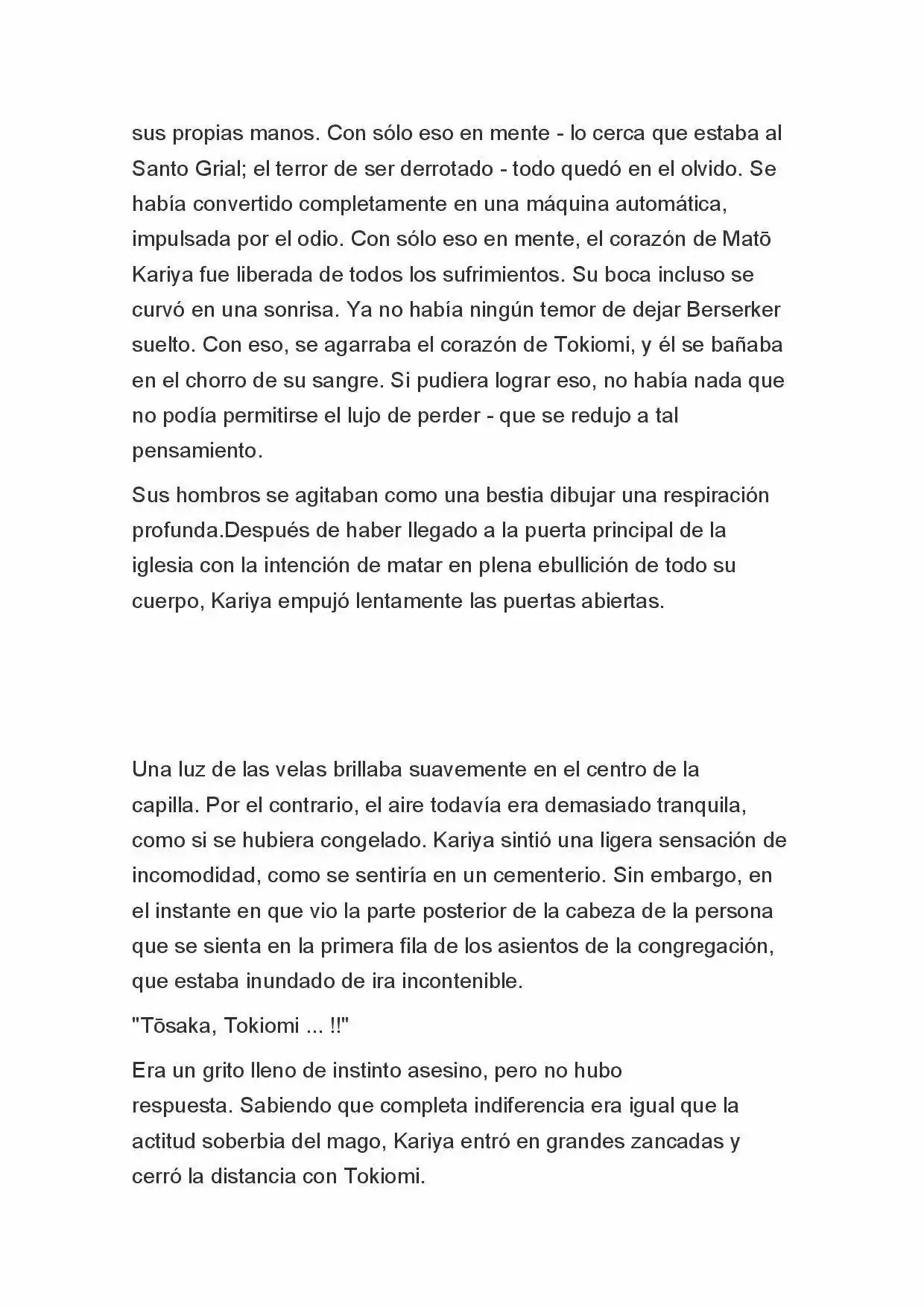 Fate Zero Novela capítulo 72, página 3
