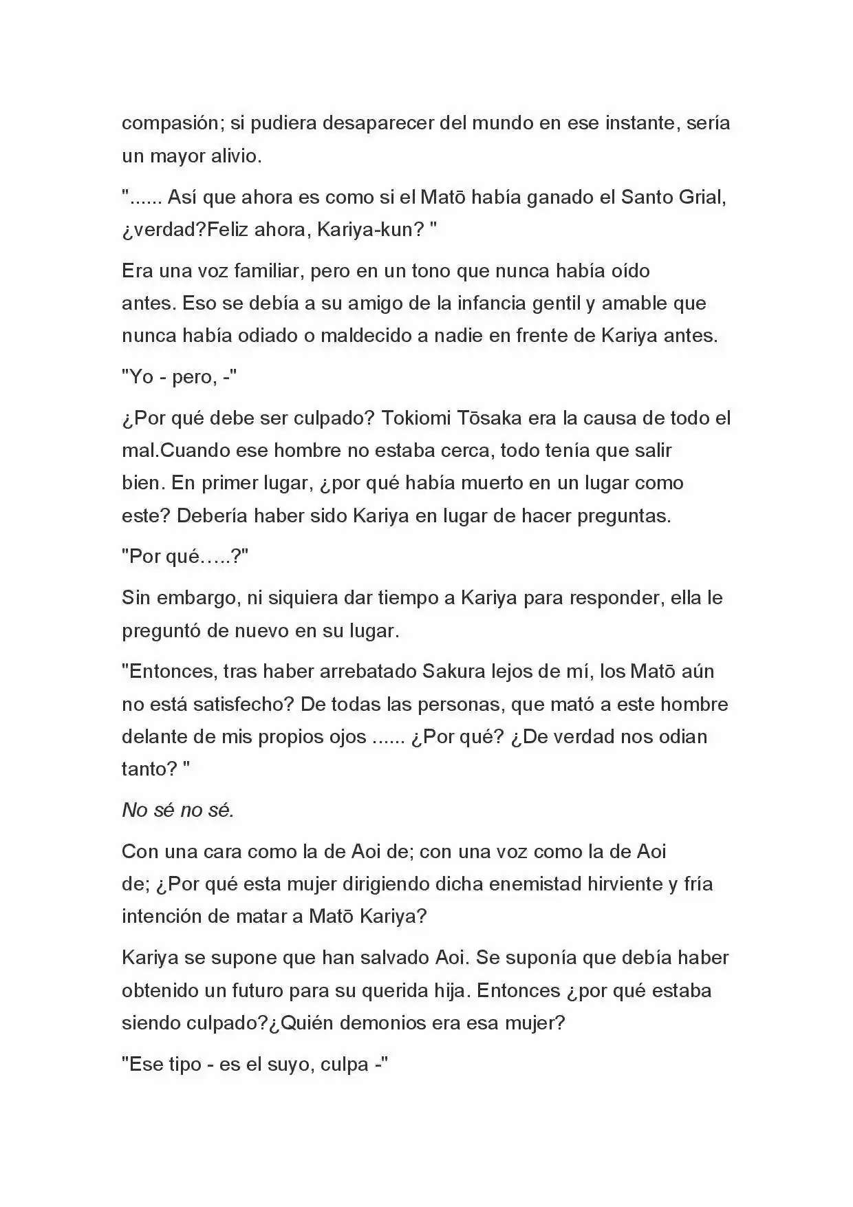 Fate Zero Novela capítulo 72, página 8