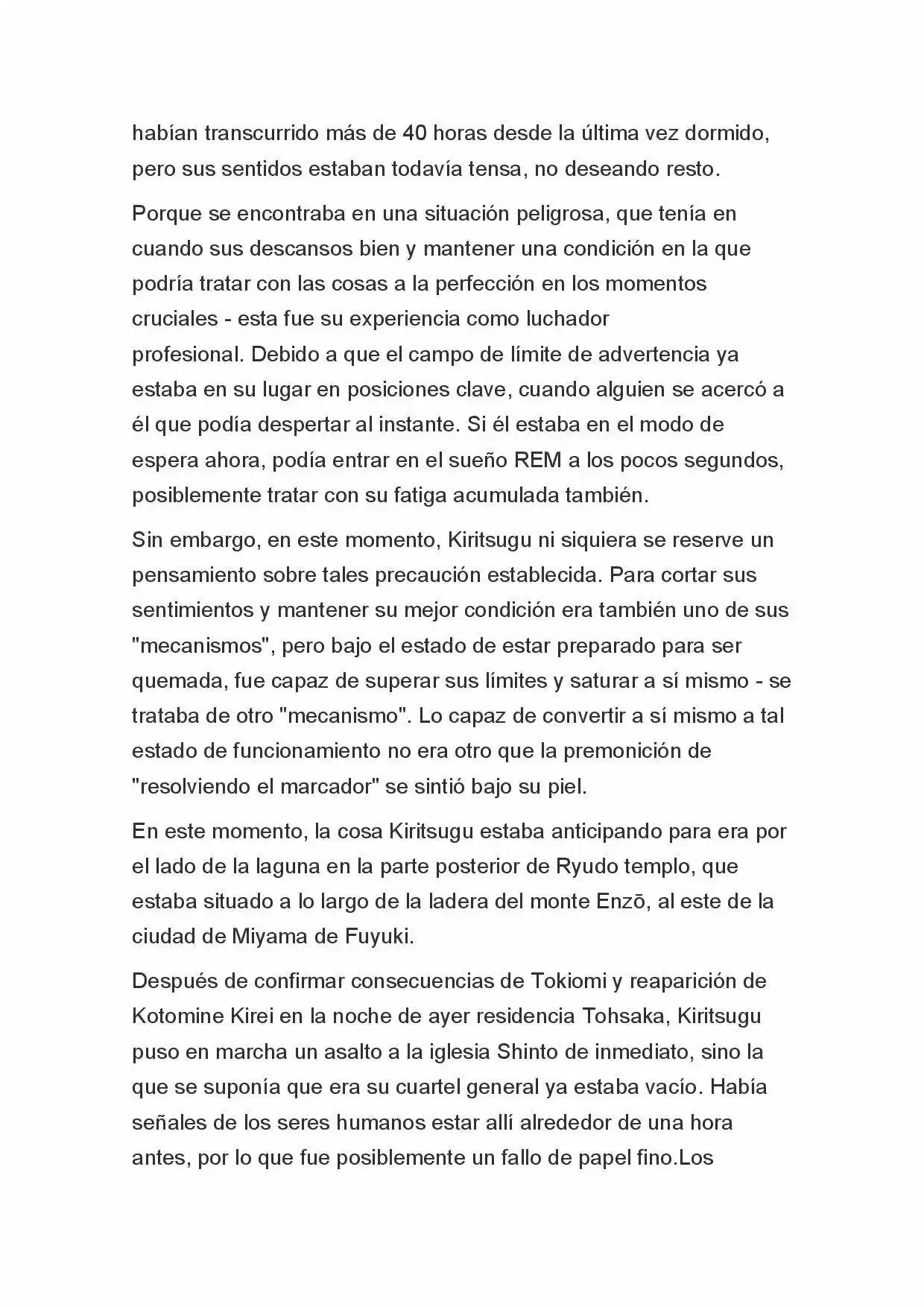 Fate Zero Novela capítulo 74, página 2