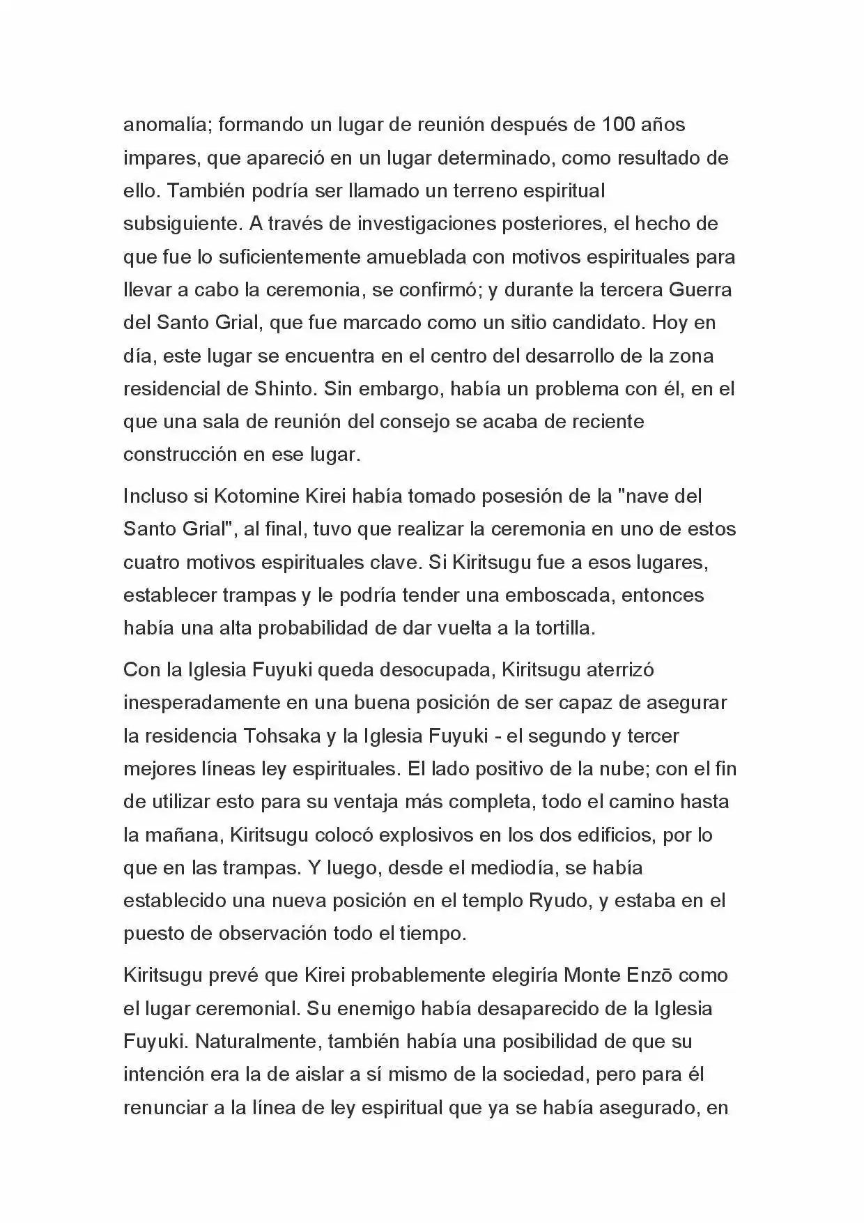 Fate Zero Novela capítulo 74, página 5