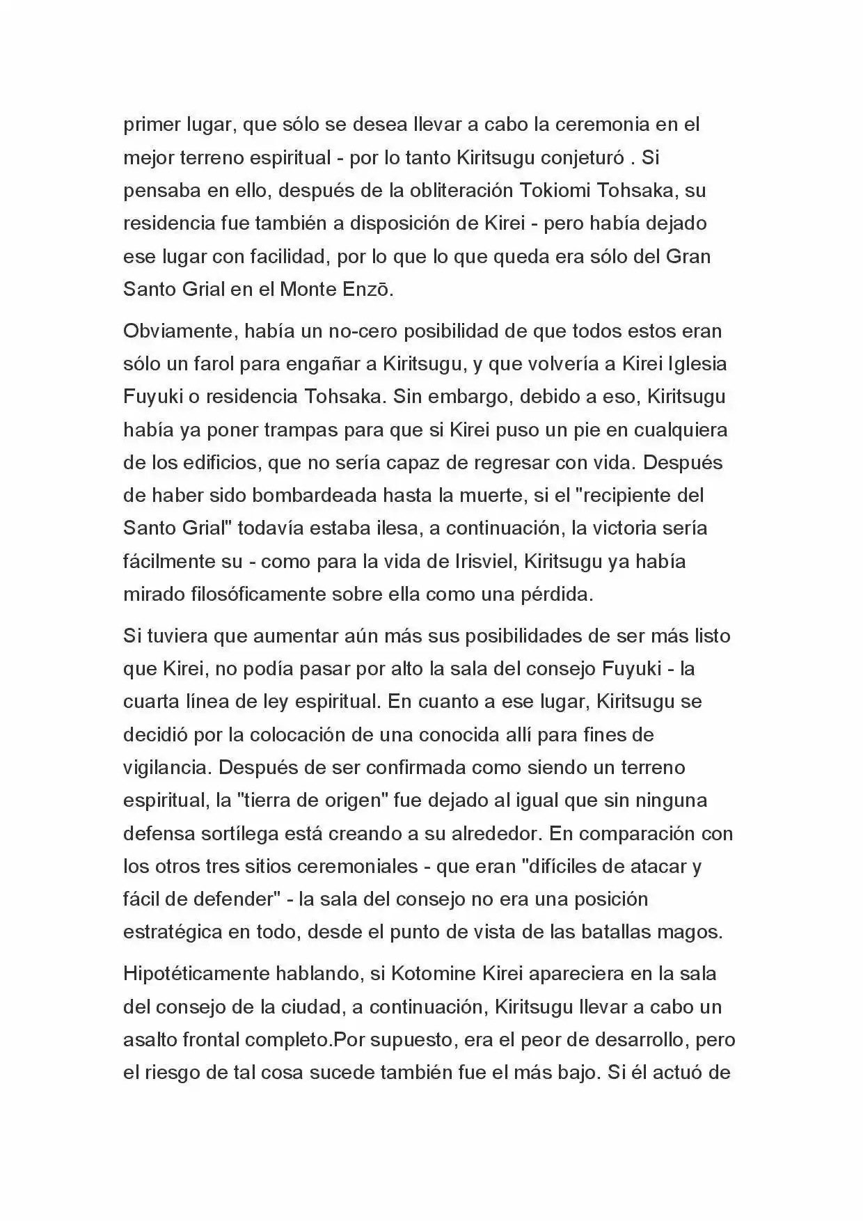 Fate Zero Novela capítulo 74, página 6