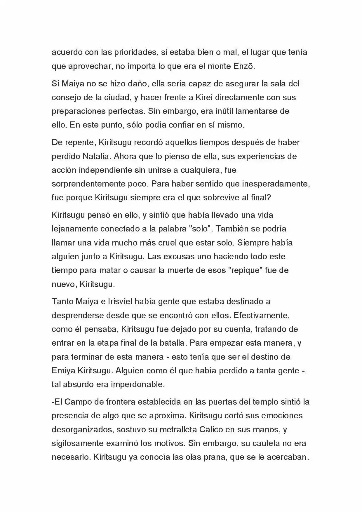 Fate Zero Novela capítulo 74, página 7