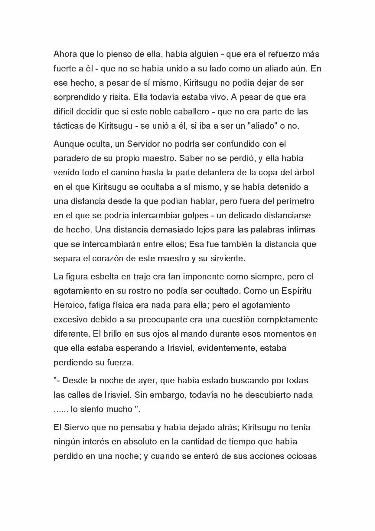 Fate Zero Novela capítulo 74, página 8