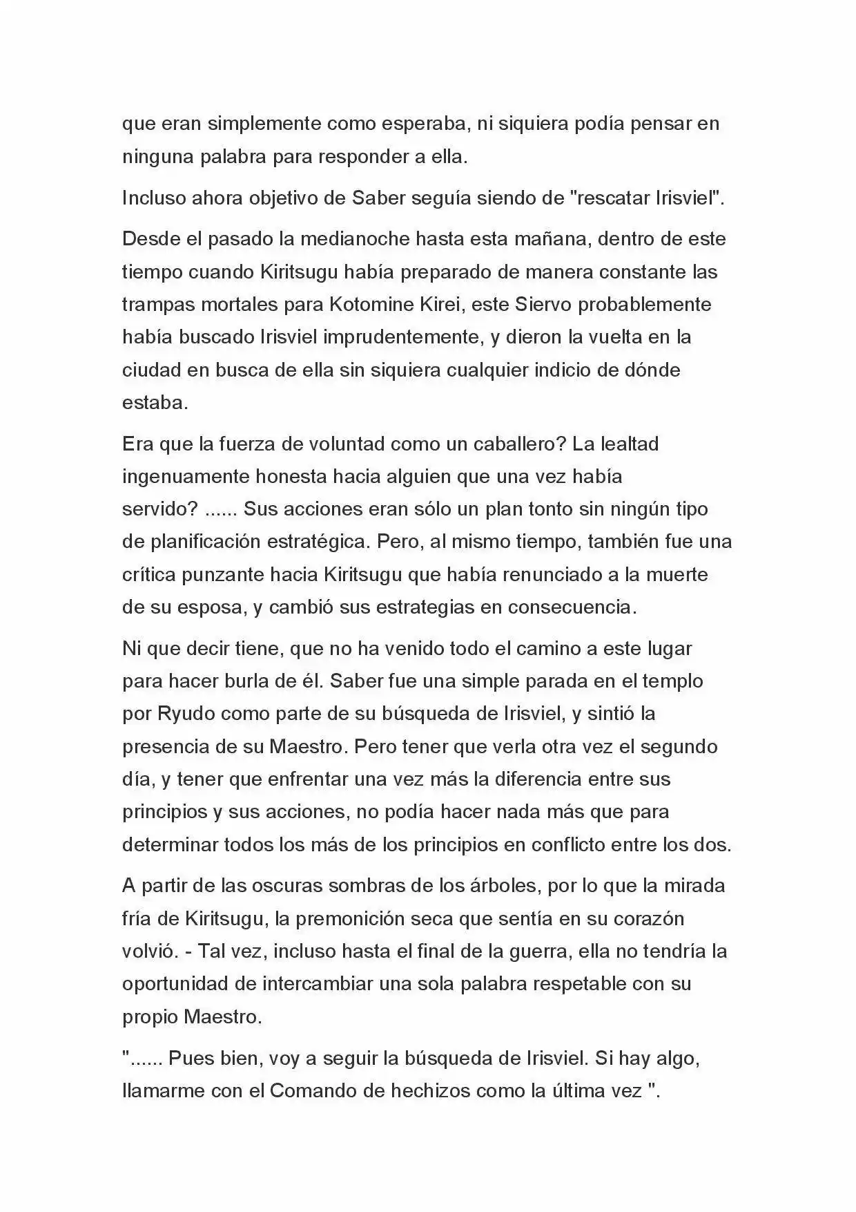 Fate Zero Novela capítulo 74, página 9