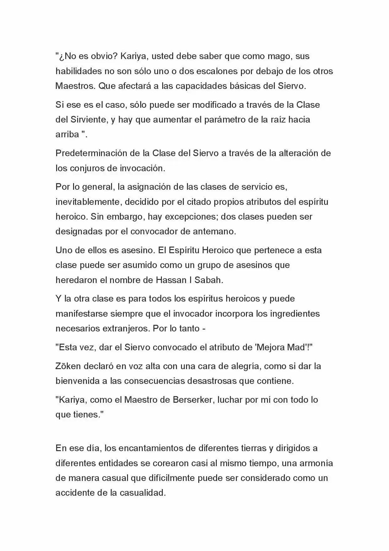 Fate Zero Novela capítulo 8, página 4