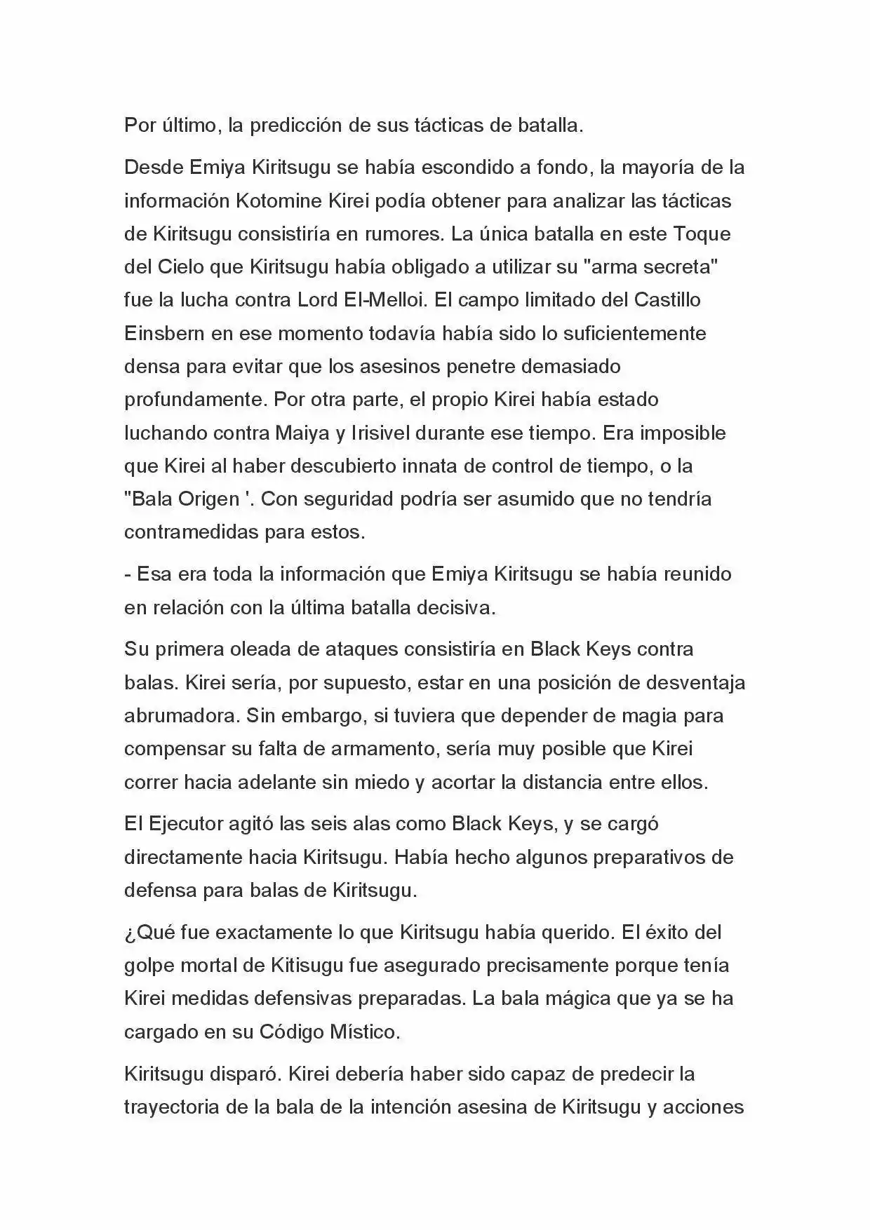 Fate Zero Novela capítulo 83, página 2