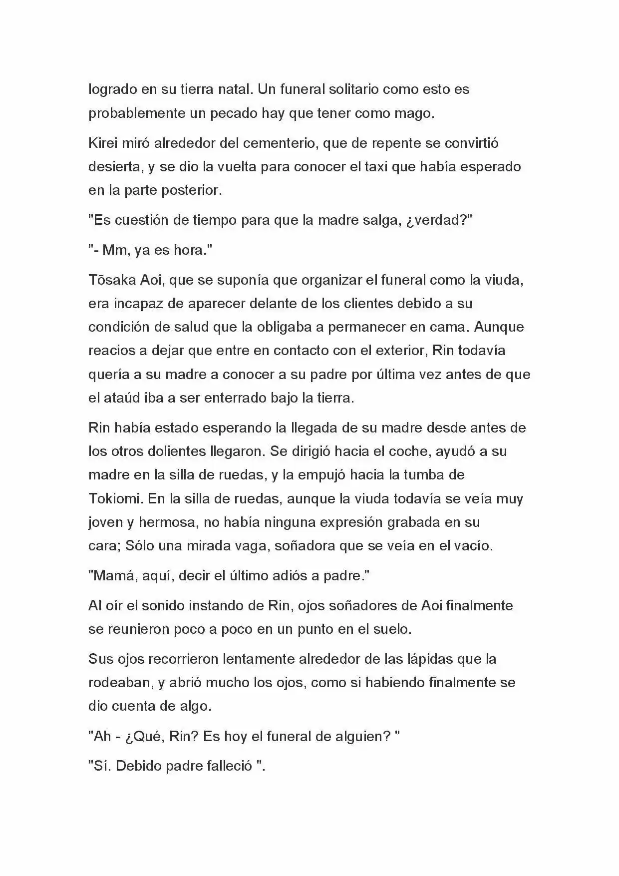 Fate Zero Novela capítulo 91, página 3