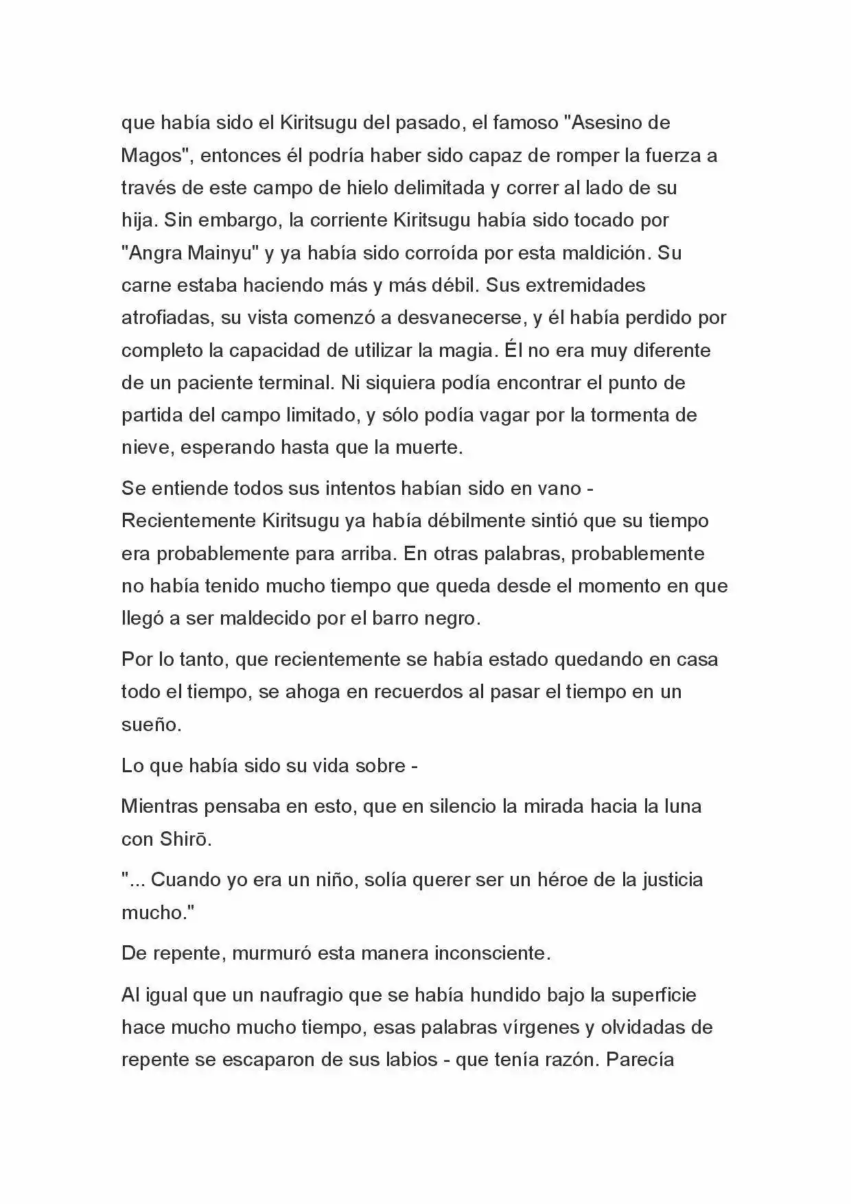 Fate Zero Novela capítulo 92, página 4