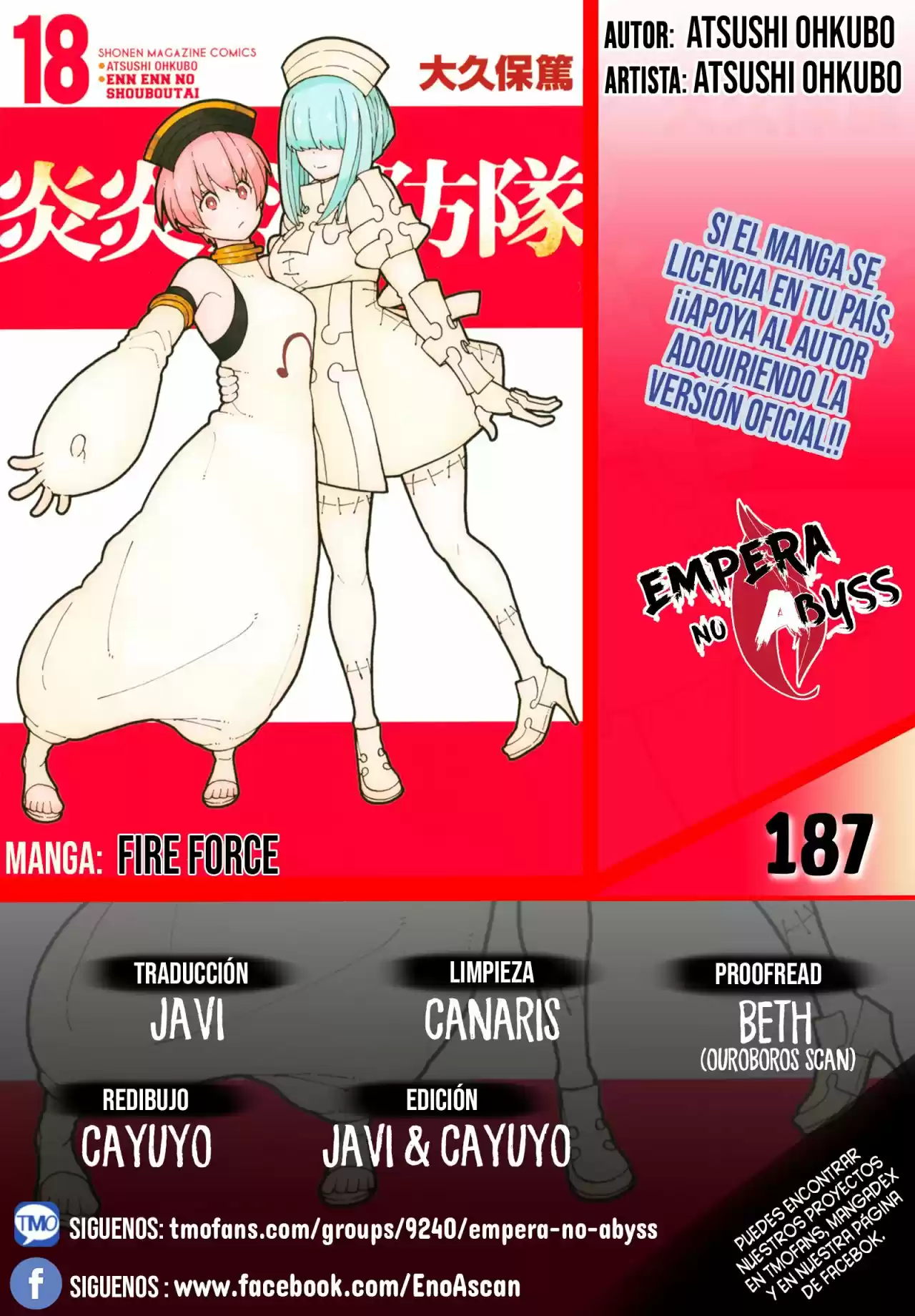 Fire Force capítulo 187, página 1