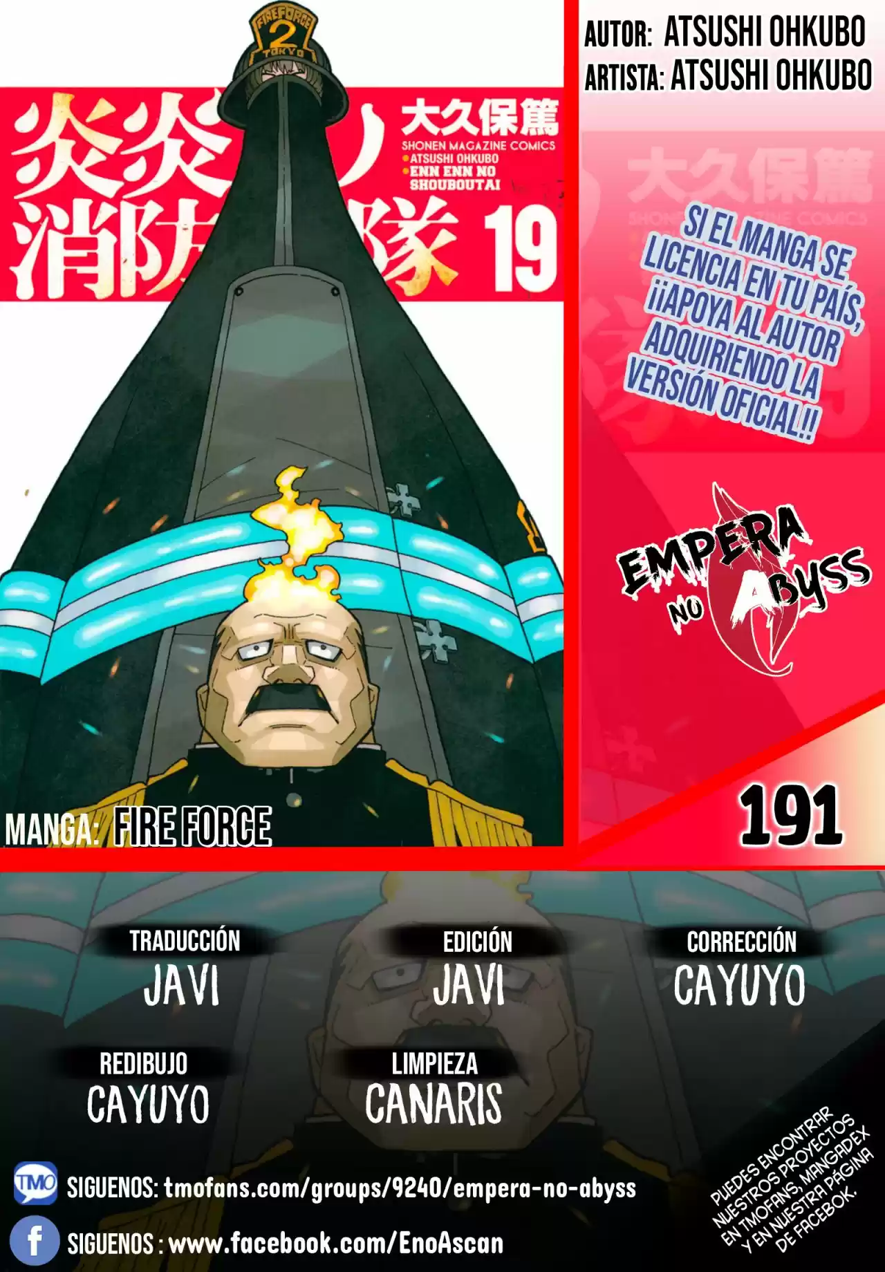 Fire Force capítulo 191, página 1