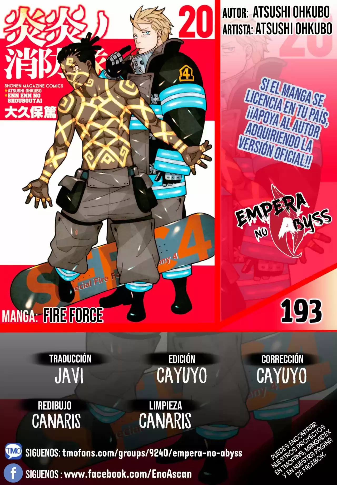 Fire Force capítulo 193, página 1