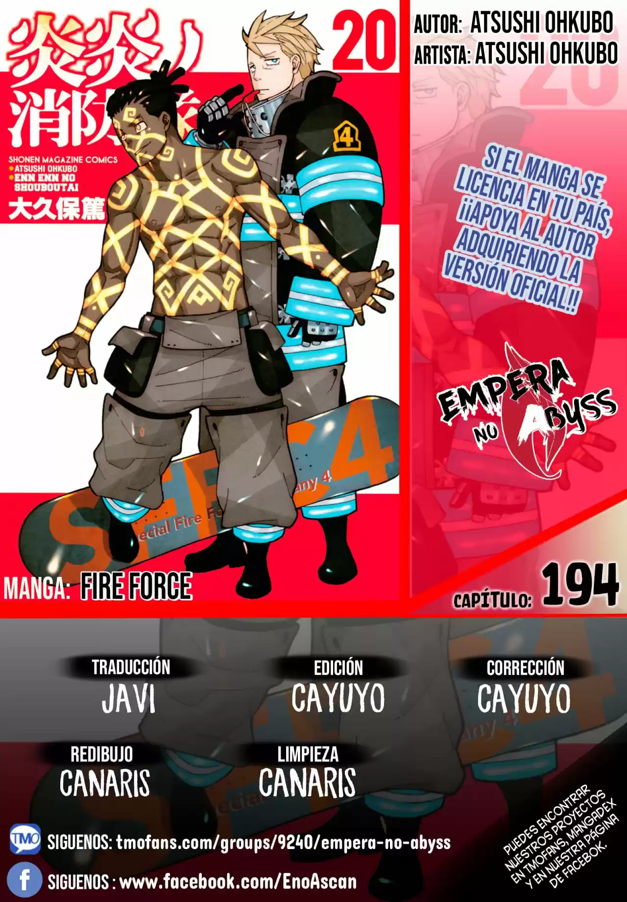 Fire Force capítulo 194, página 1