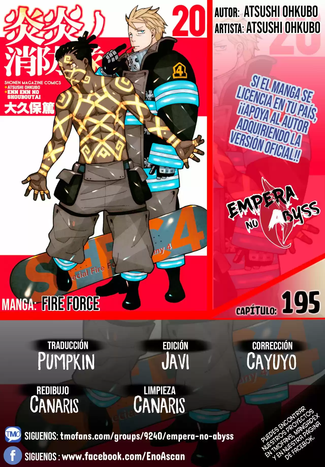 Fire Force capítulo 195, página 1