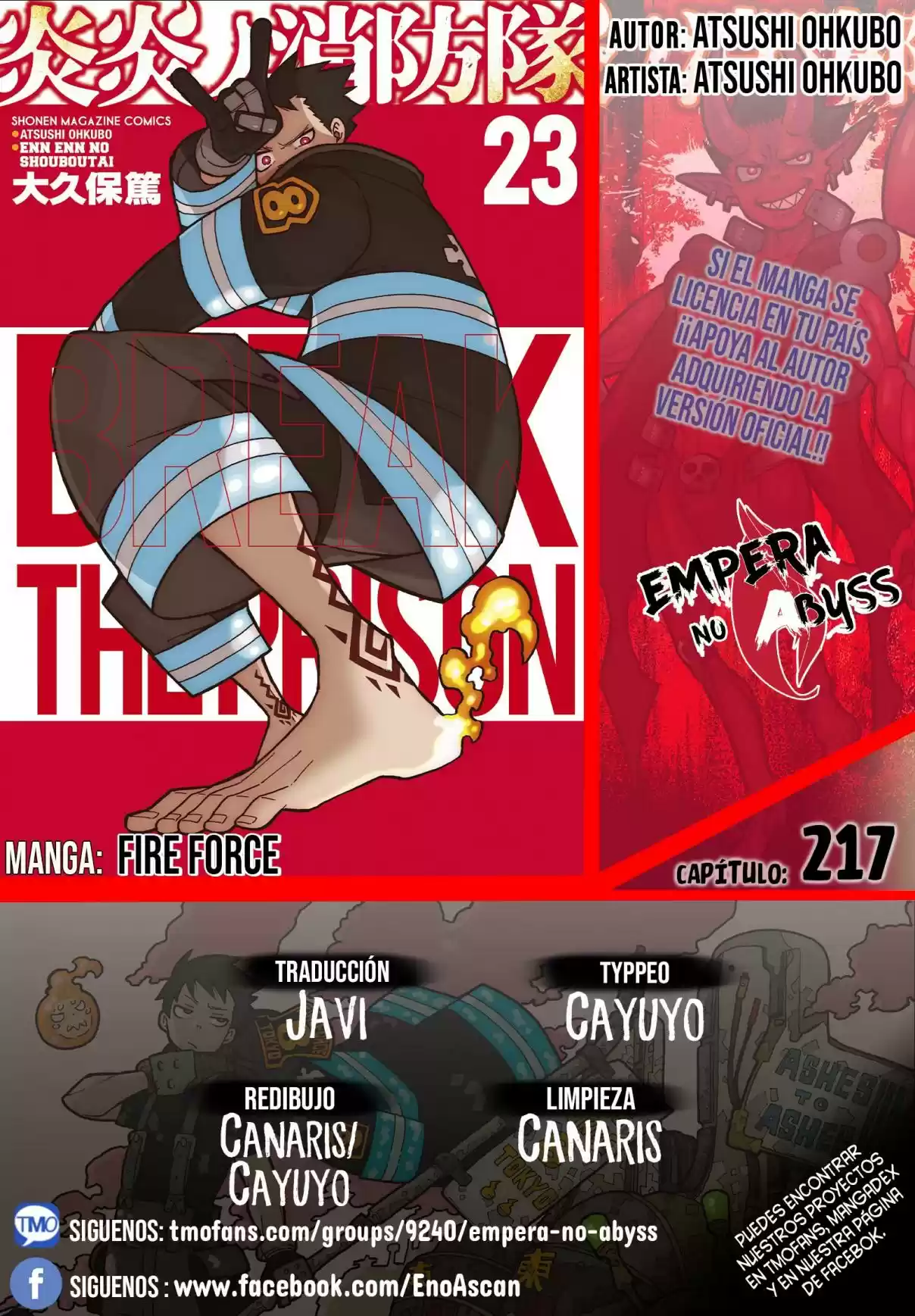Fire Force capítulo 217, página 1