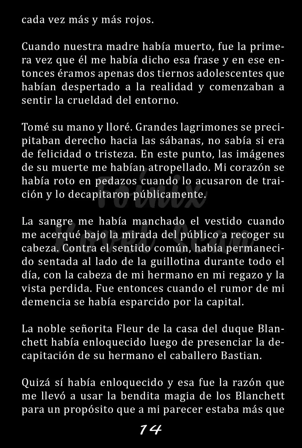Fleur (Novela) capítulo 1, página 14