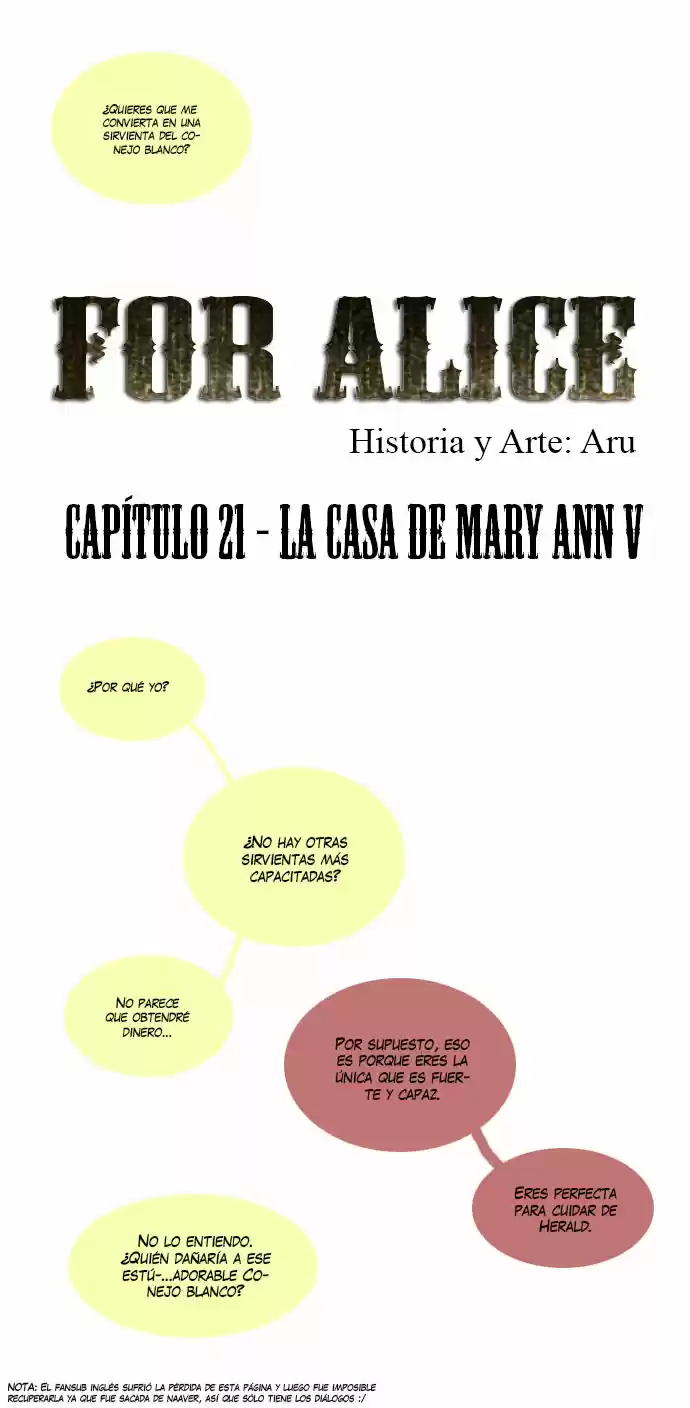 For Alice capítulo 21, página 3