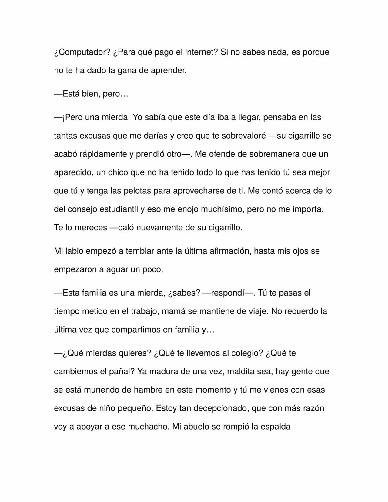 Forasteros (Novela) capítulo 2, página 17