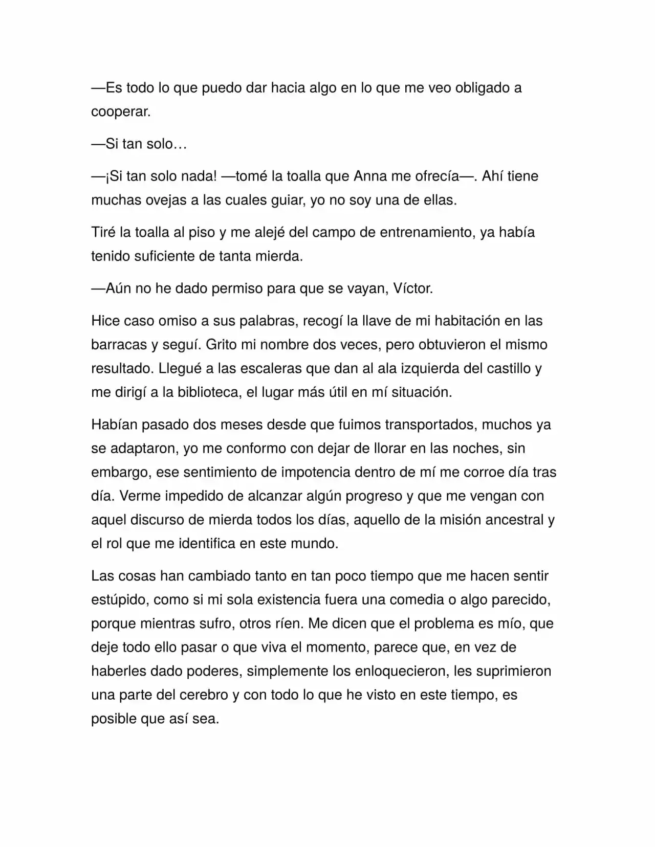 Forasteros (Novela) capítulo 3, página 4