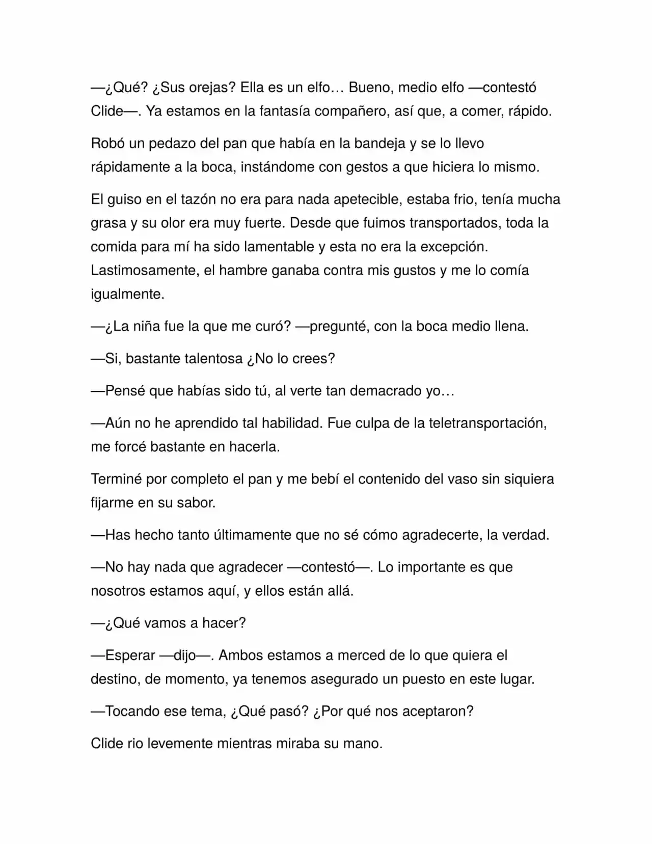 Forasteros (Novela) capítulo 5, página 6