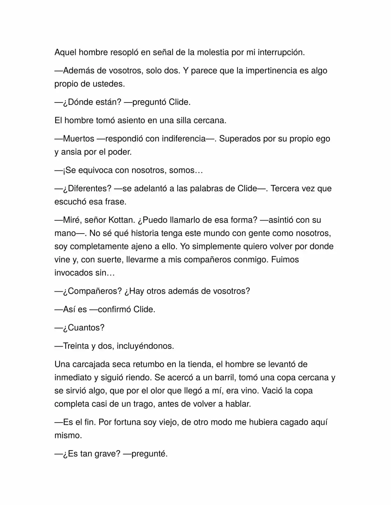 Forasteros (Novela) capítulo 5, página 9