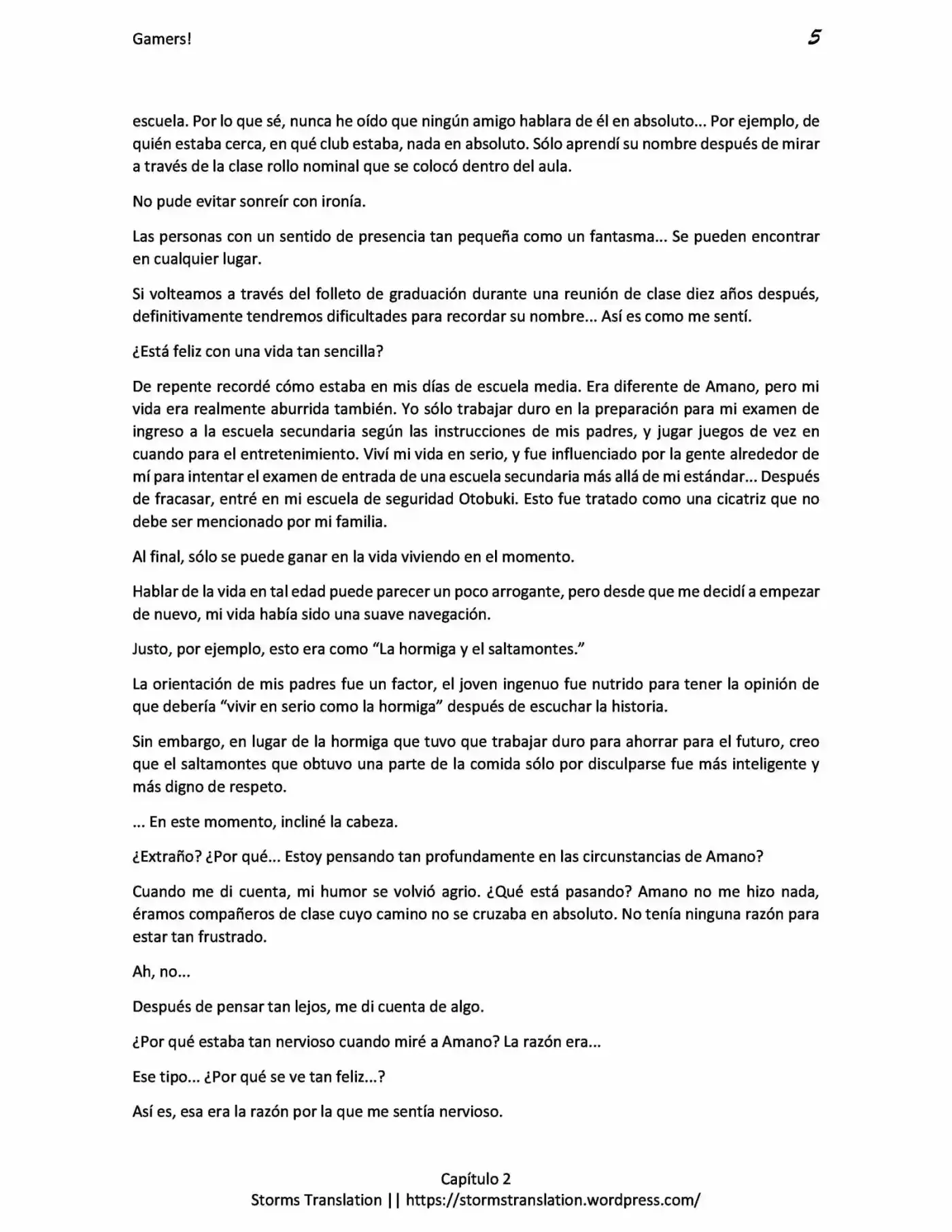 Gamers! (Novela) capítulo 2, página 5