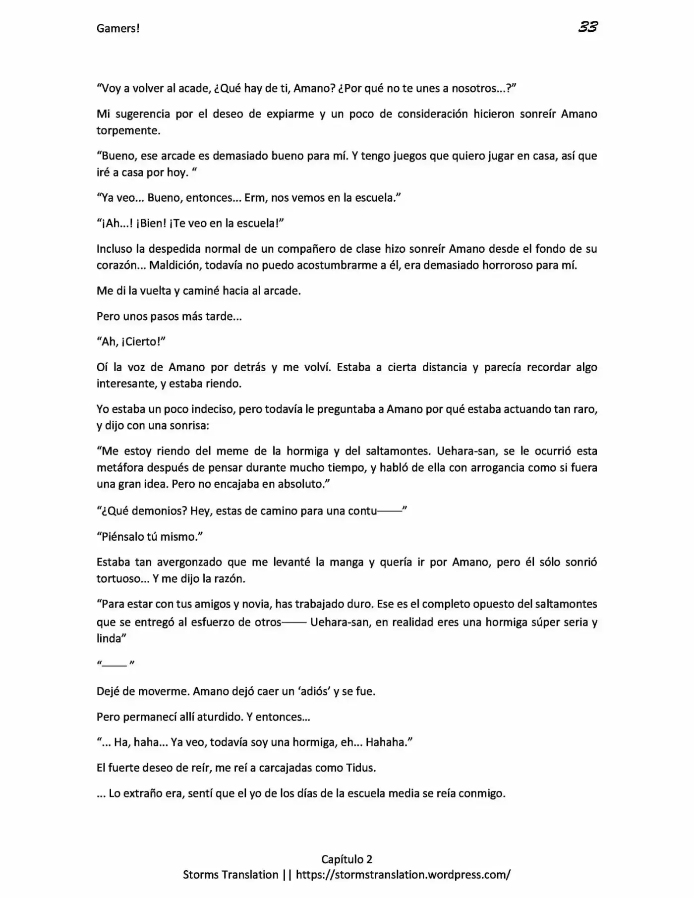 Gamers! (Novela) capítulo 2, página 33