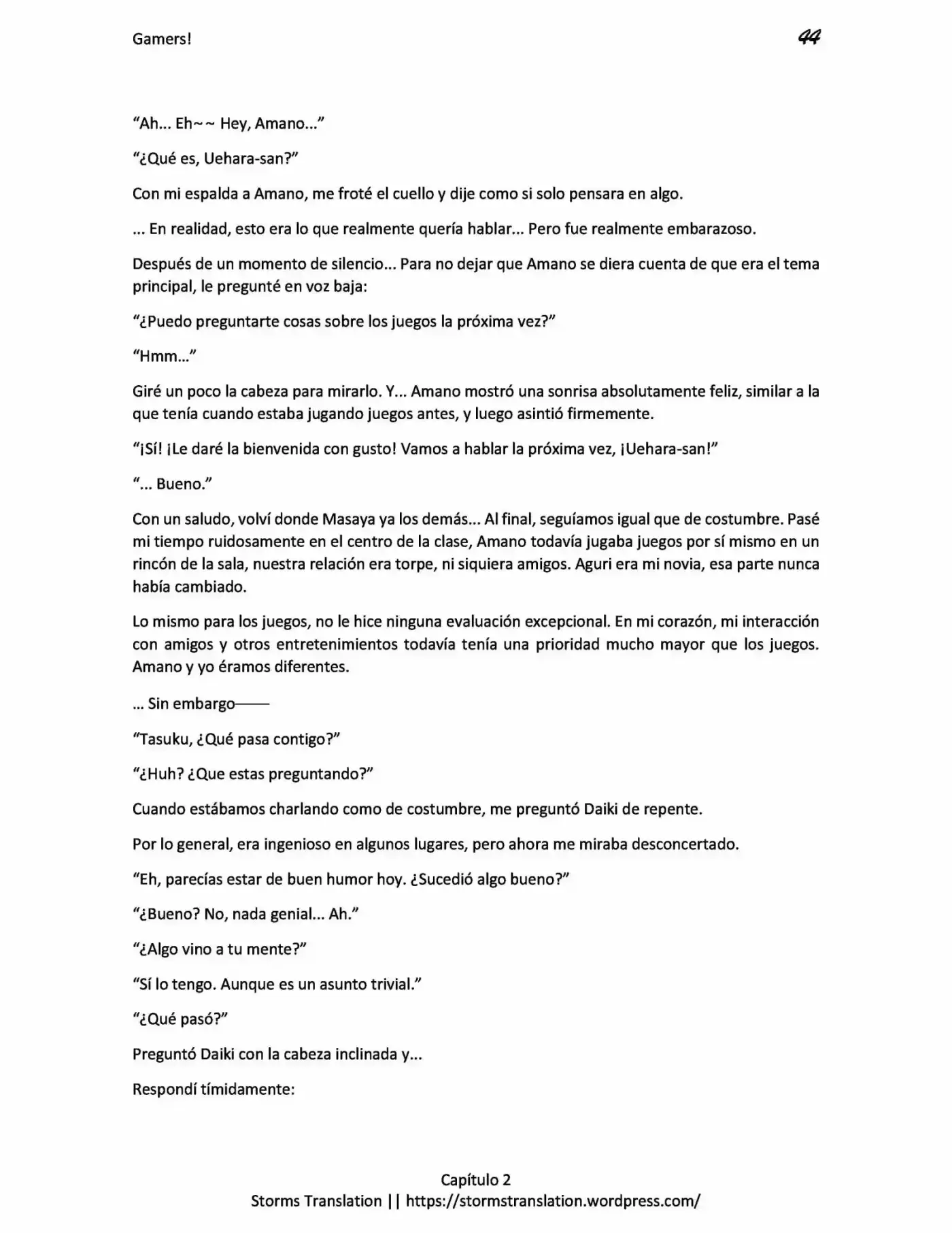 Gamers! (Novela) capítulo 2, página 44