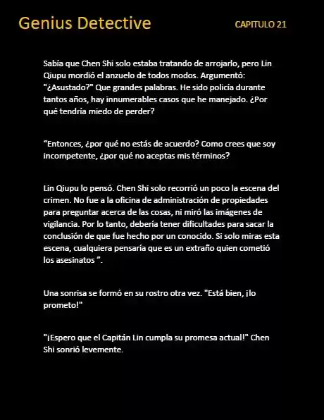 GENIUS DETECTIVE (Novela) capítulo 21, página 2