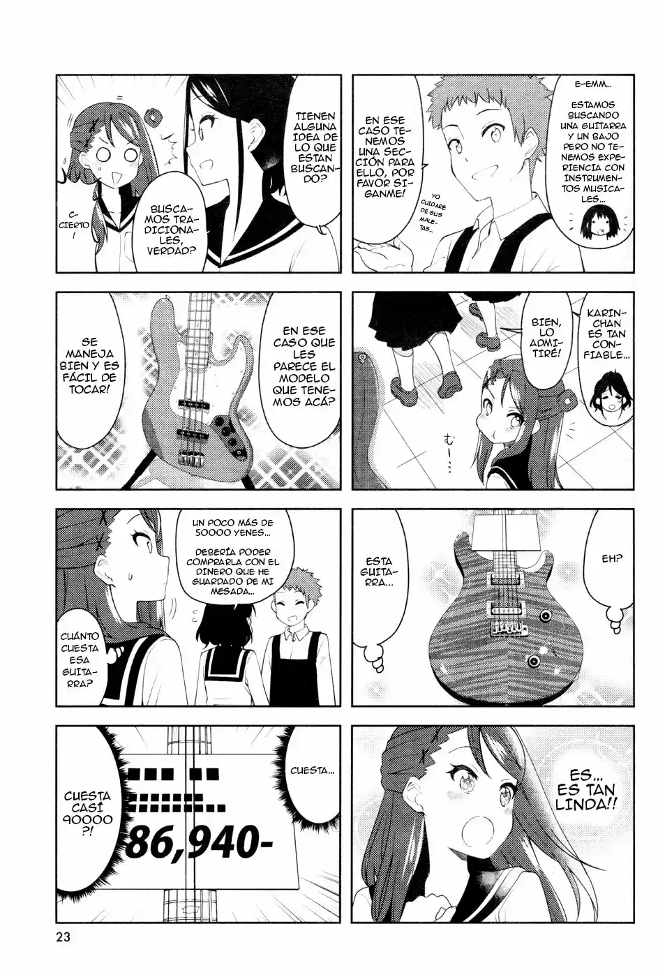 K-ON! Shuffle capítulo 4, página 7