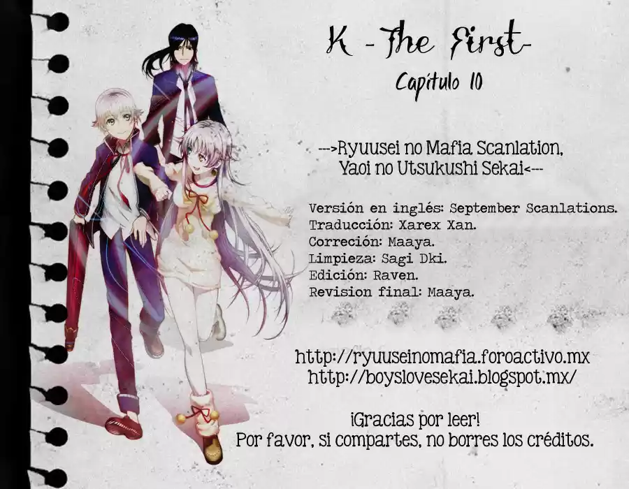 K - The First capítulo 10, página 1