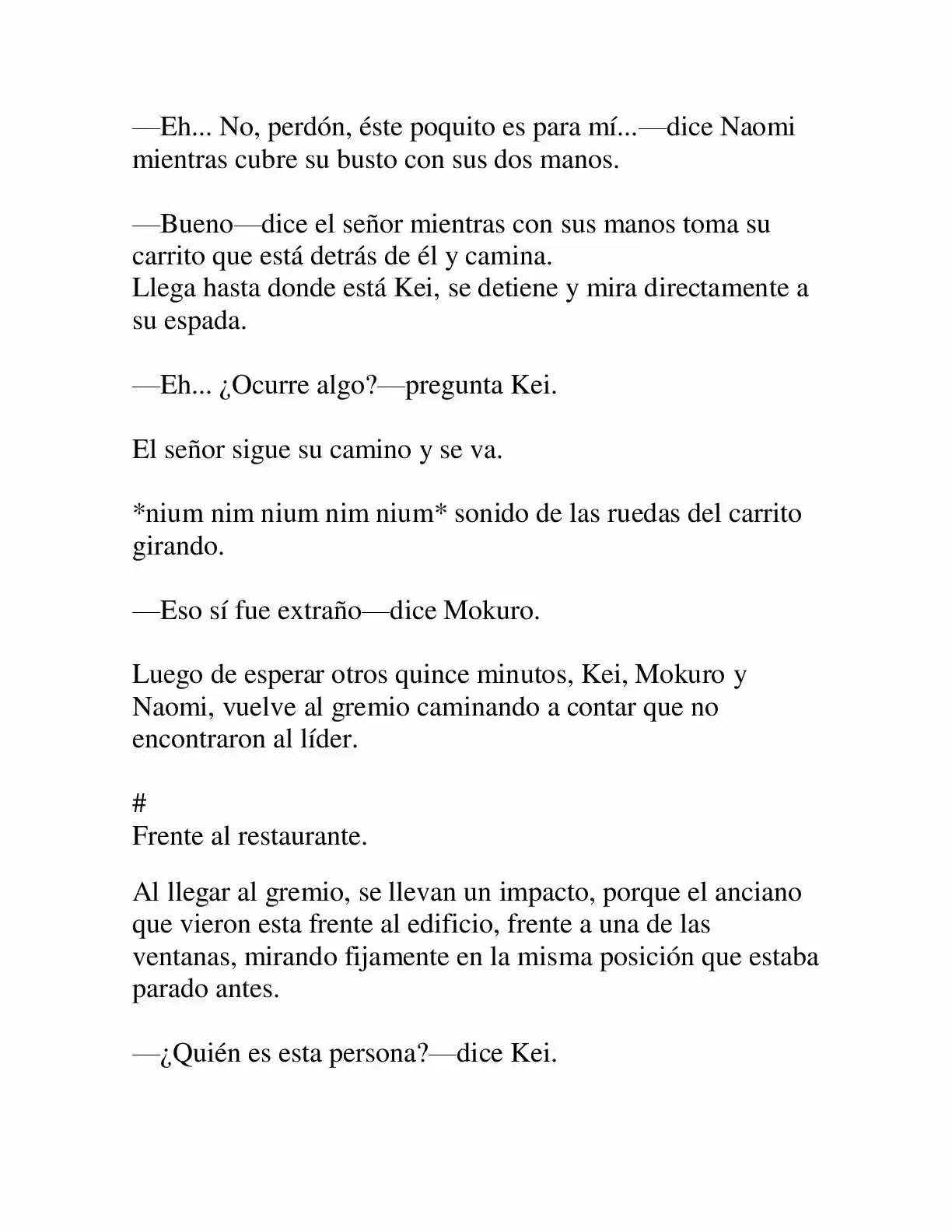 Keimamura X capítulo 18, página 19