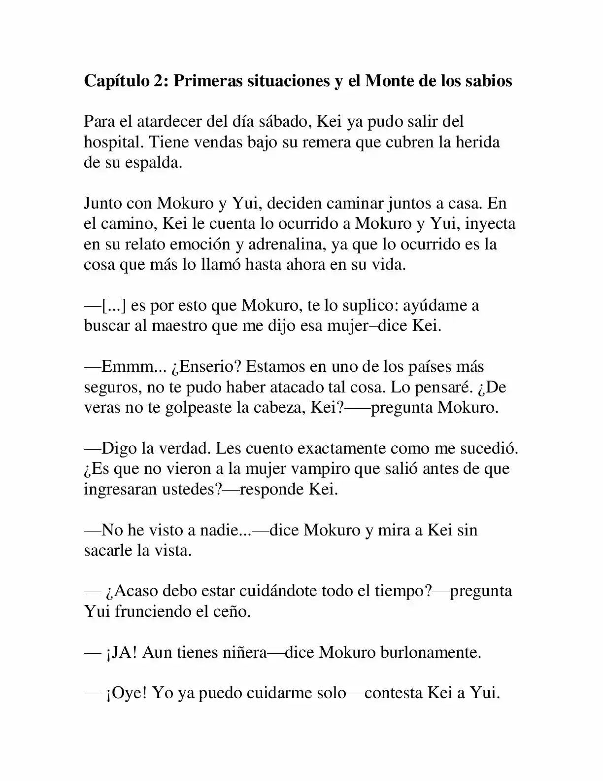 Keimamura X capítulo 2, página 1