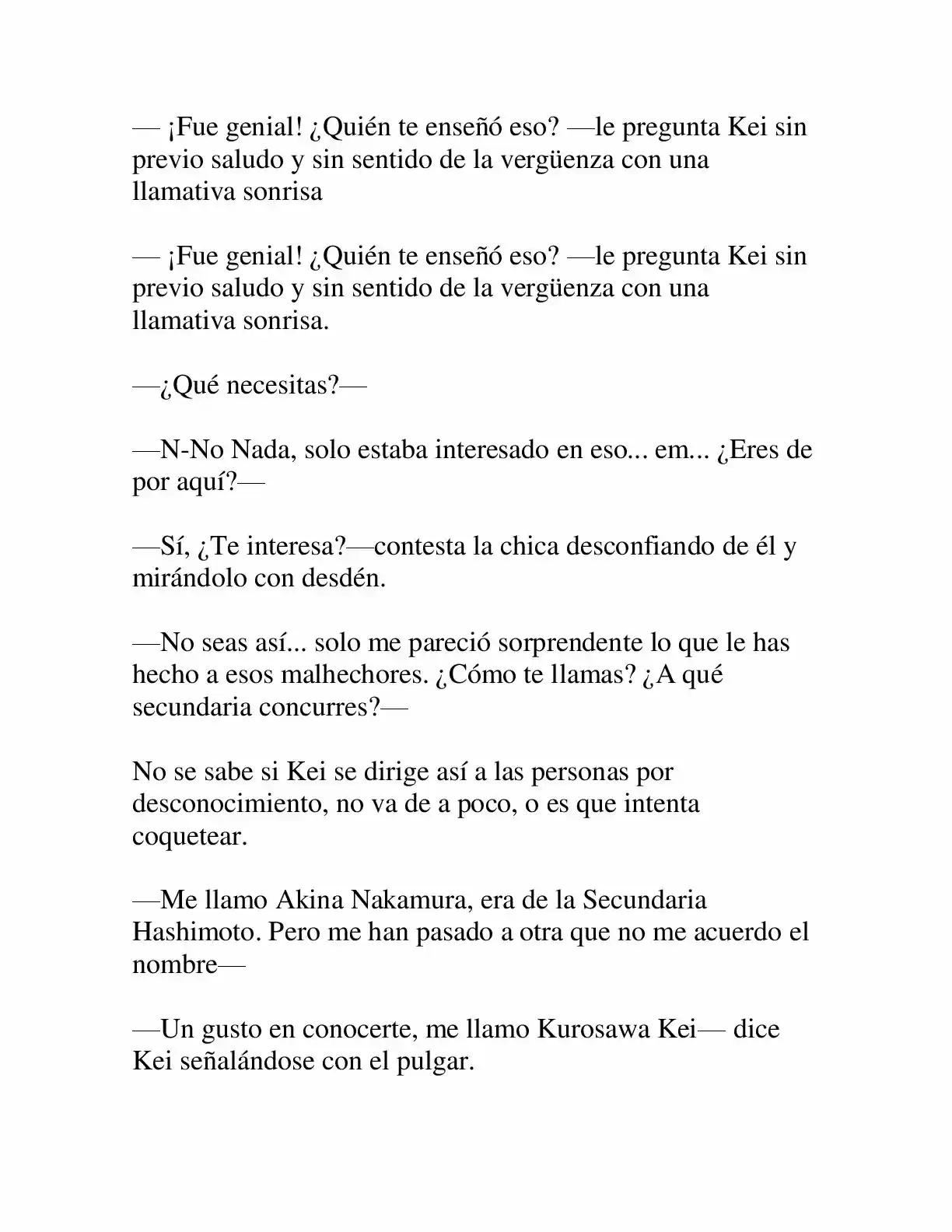 Keimamura X capítulo 2, página 14