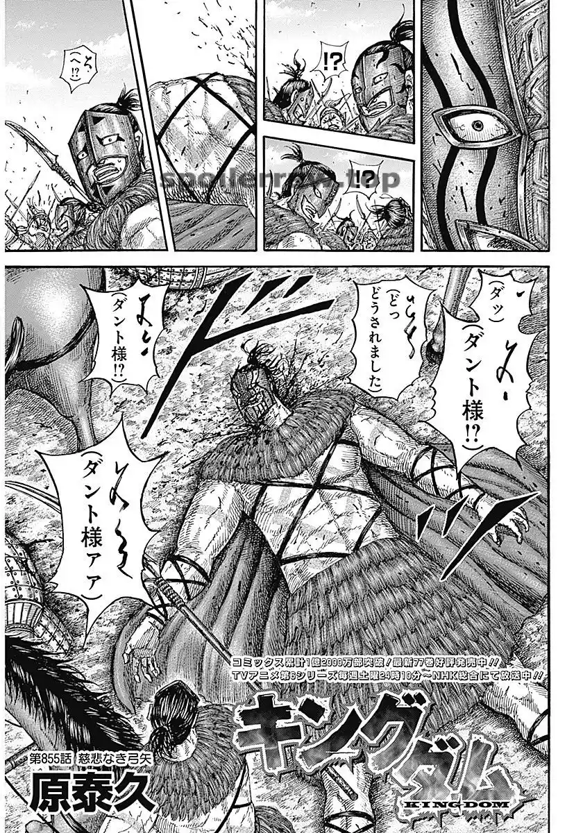 Kingdom capítulo 855, página 3