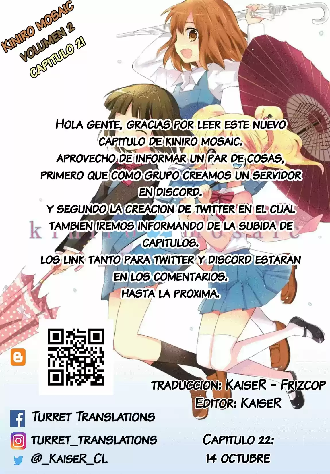 Kiniro Mosaic capítulo 21, página 12