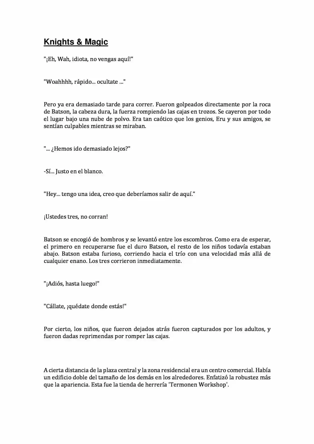 Knights & Magic (Novela) capítulo 2, página 21