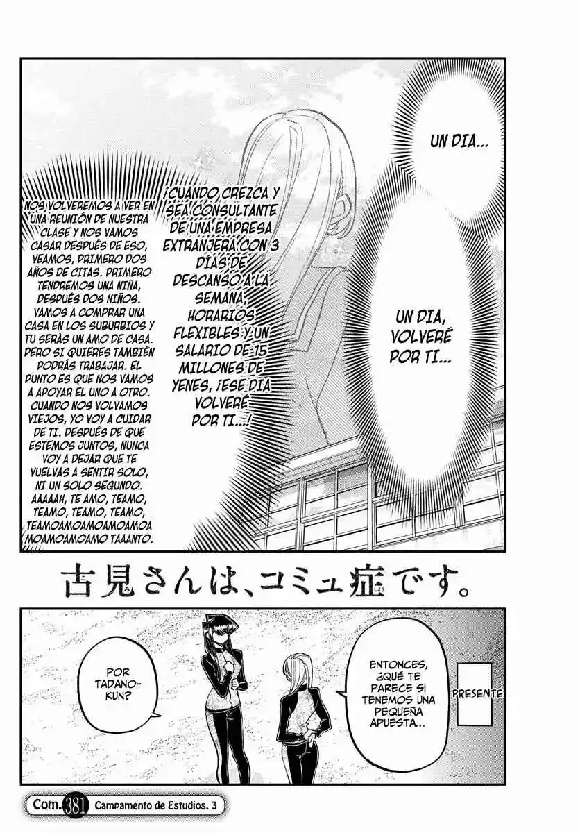 Komi No Puede Comunicarse capítulo 381, página 9
