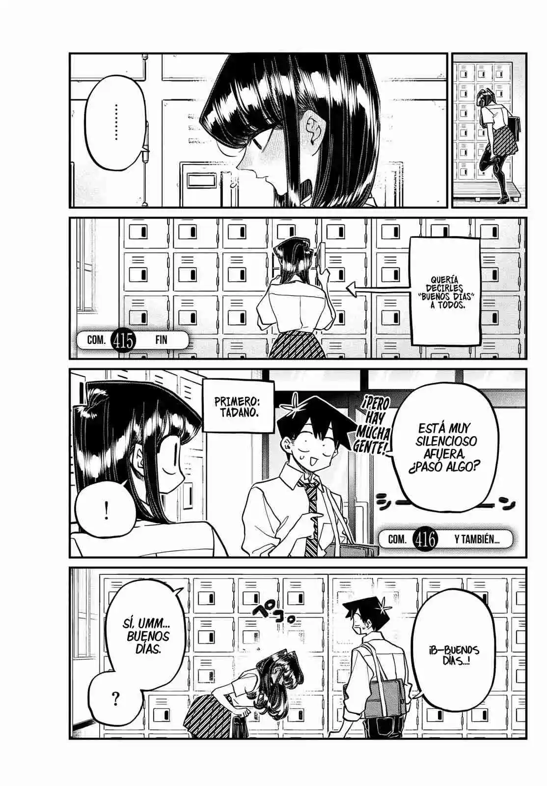 Komi No Puede Comunicarse capítulo 416, página 4