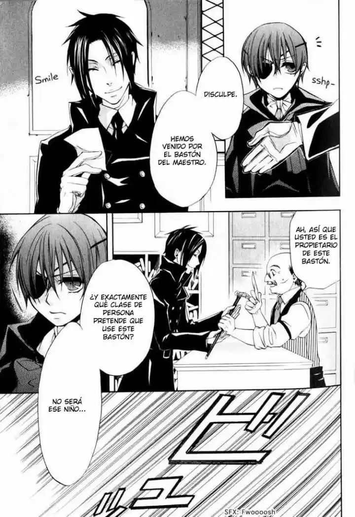 Kuroshitsuji capítulo 2, página 4